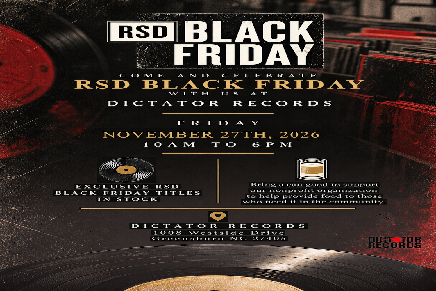 Dictator Records Celebrates RSD Black Friday