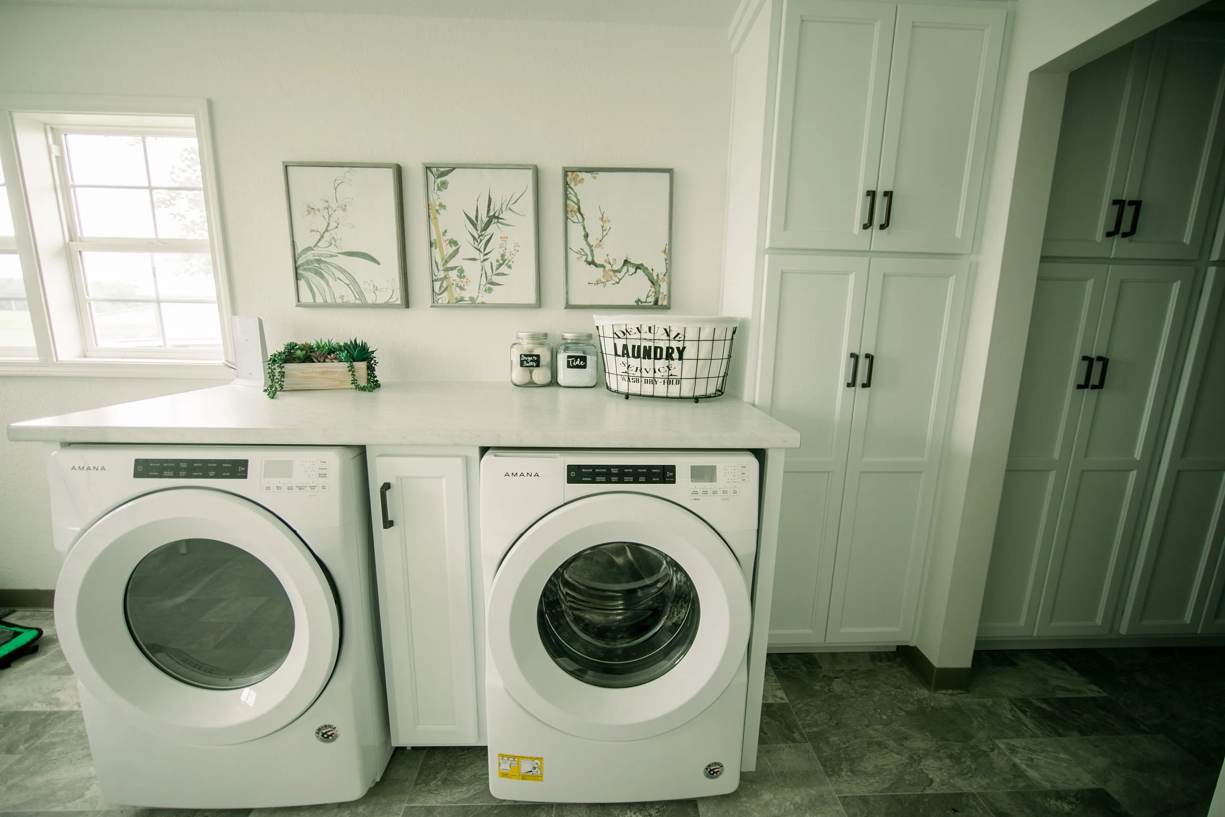 Washer and dryer. 