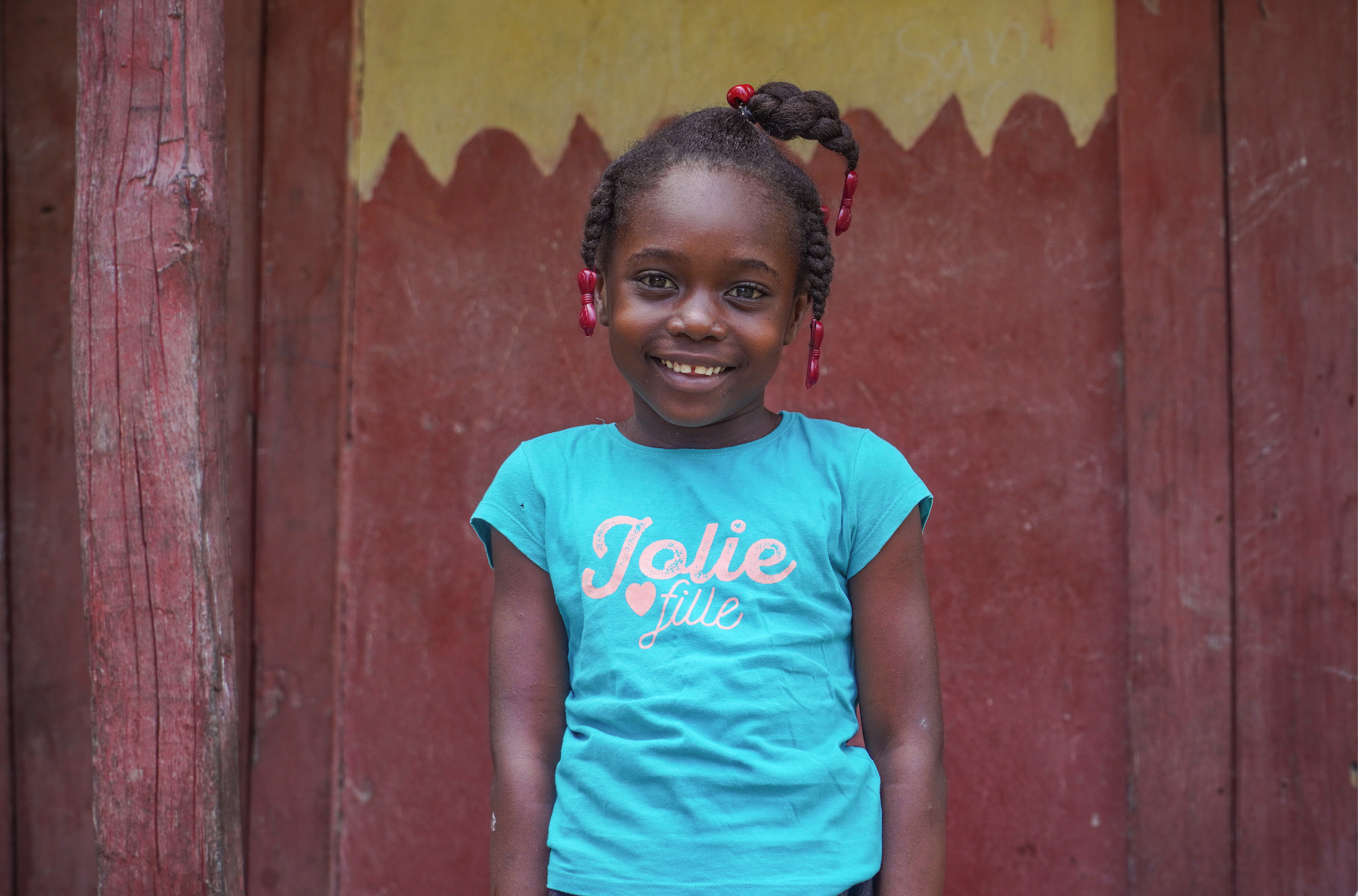 Little Haitian girl smiling