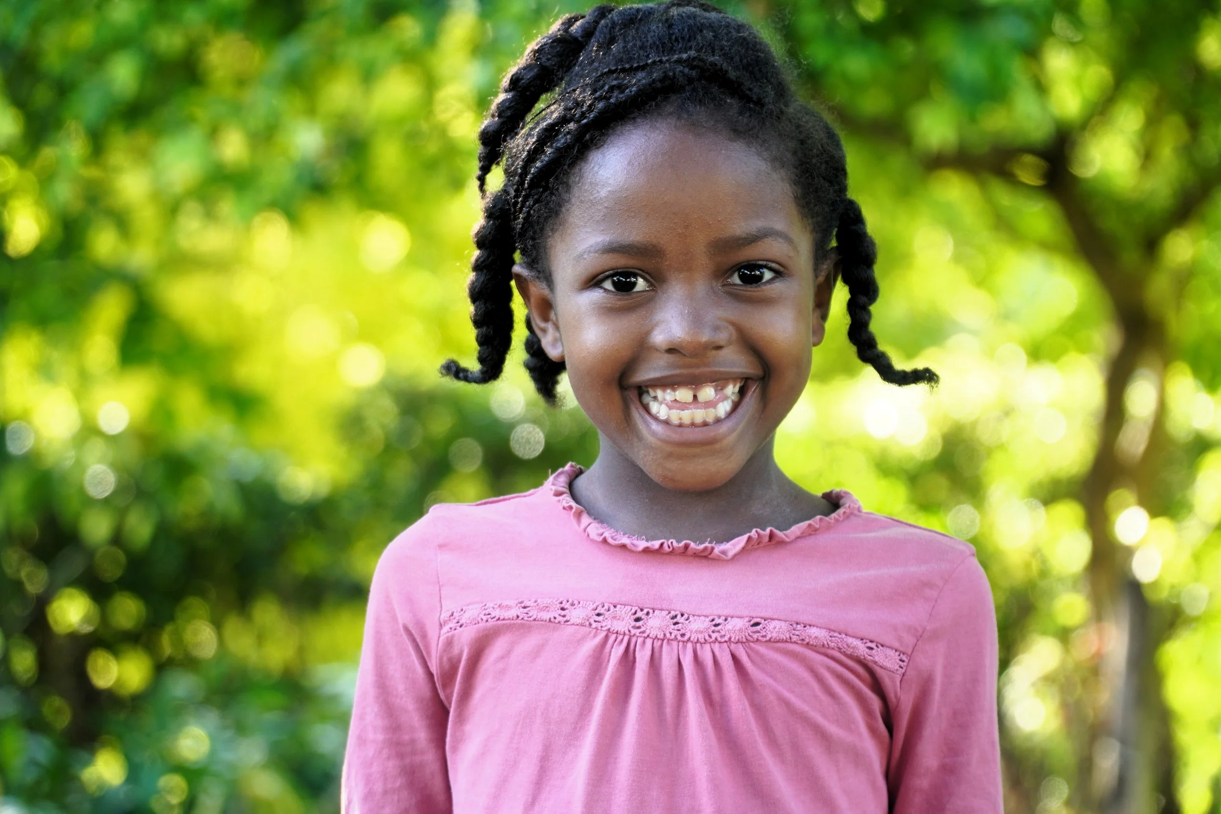 Little Haitian girl smiling