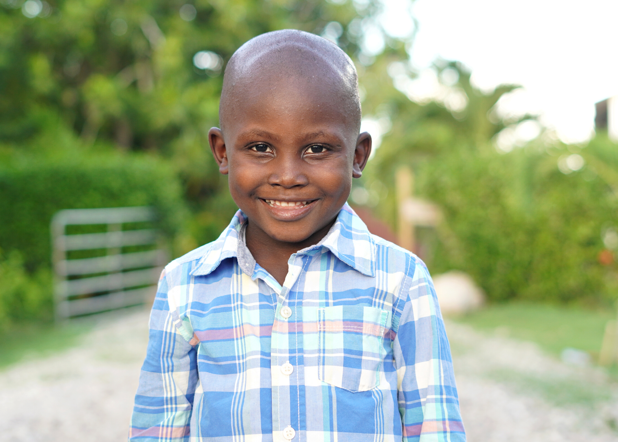 Little Haitian boy smiling