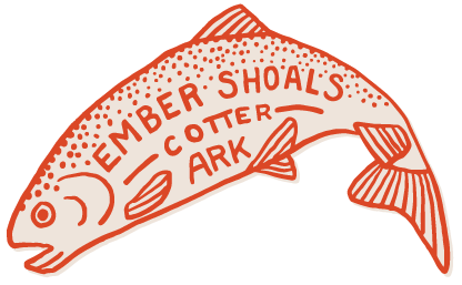 Logo of Ember Shoal's Cotter Ark featuring a stylized fish with orange and white stripes and text.