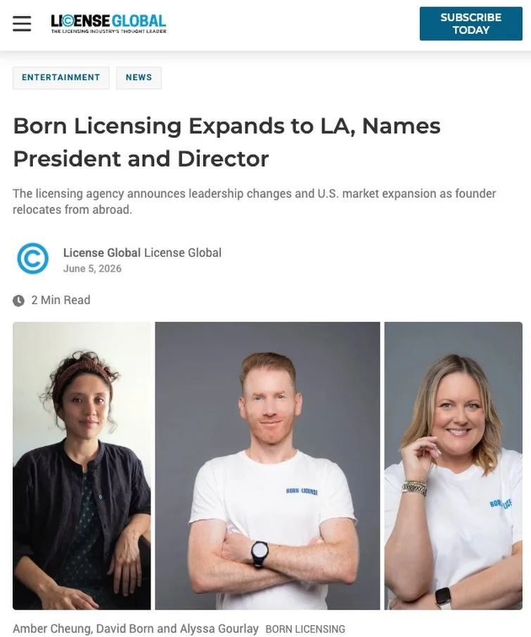 Today marks a new chapter for Born. We&rsquo;re planting our flag in Los Angeles. Our CEO @davidb0rn will be based out of LA from next week. Alyssa Gourlay has been named President of @borntolicense while Amber Cheung becomes Director of @bornlicensi