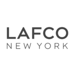 LAFCO New York logo in gray text on a black background