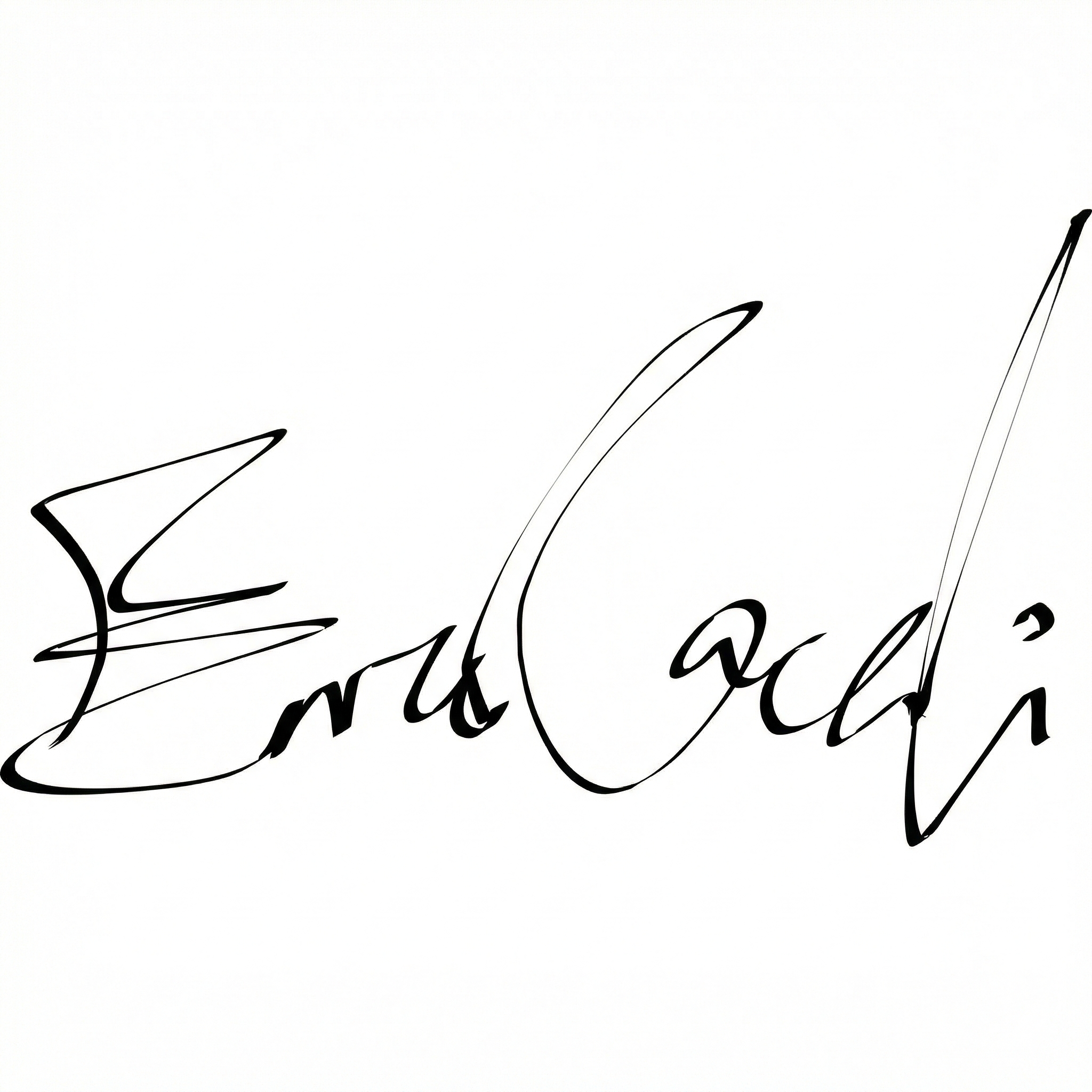 Scritta in stile calligrafico che dice "End of Gold" su sfondo bianco.