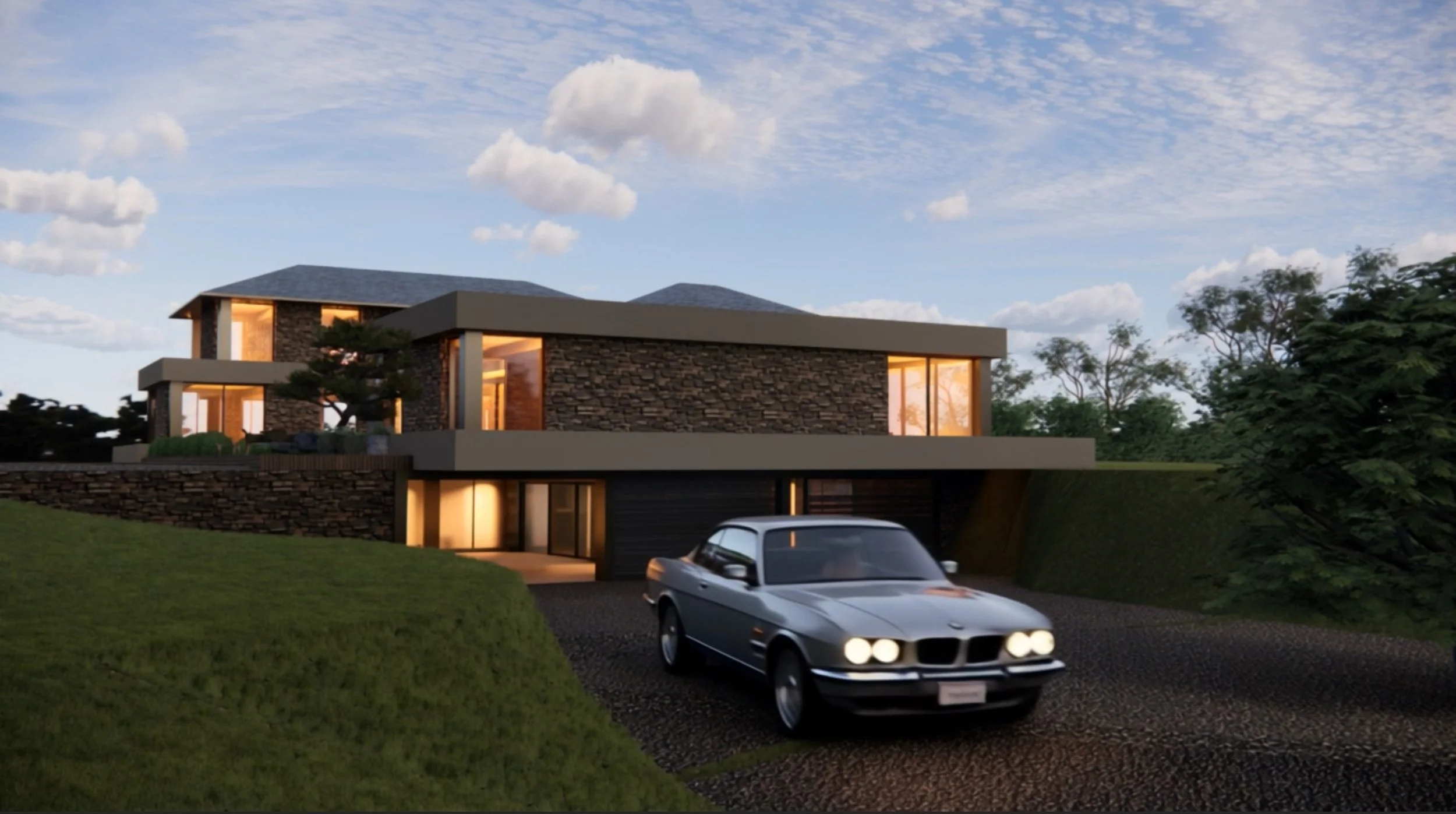 Country house design, alderley edge by Joel firth, architect Manchester Lytham, London 