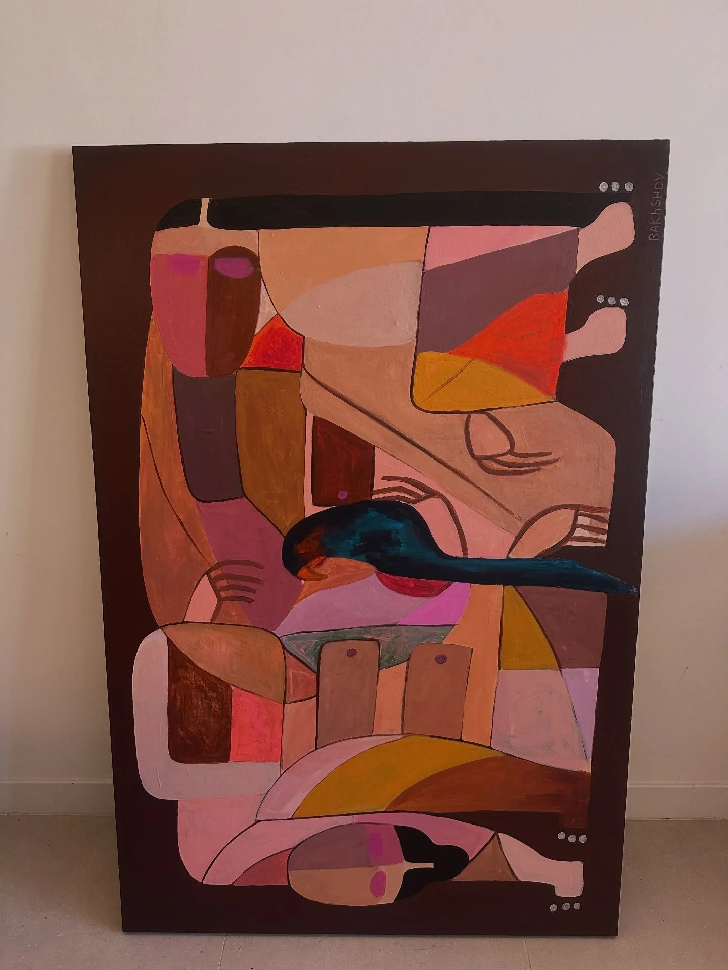 One of my most popular pieces to date. Reserved in a few hours of posting 🔴

All my paintings are vessels of self exploration and immersion in my own inner world. For me they explore different feelings and emotions, some are more vibrant some are mo