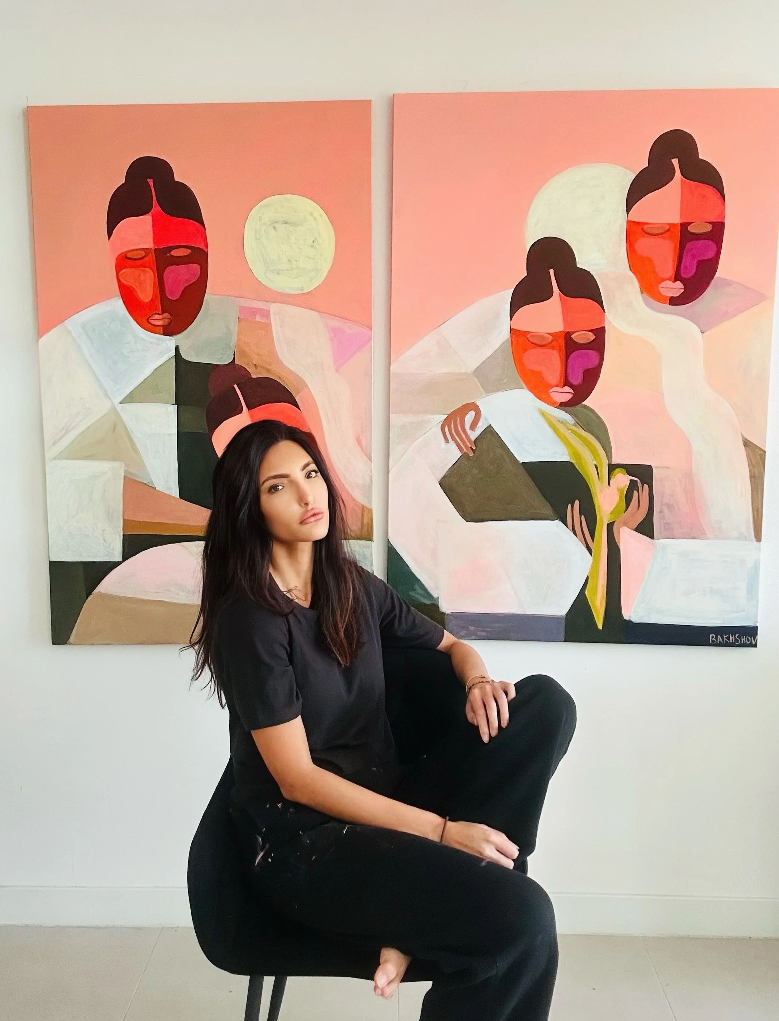 Art is as much an inward journey as an outer one ☁️

Circling back to these two pieces created seperately but working wonderfully as a diptych. With 'Belonging' (left) symbolising grounding and connection and 'Ascension' (right) symbolising transcend