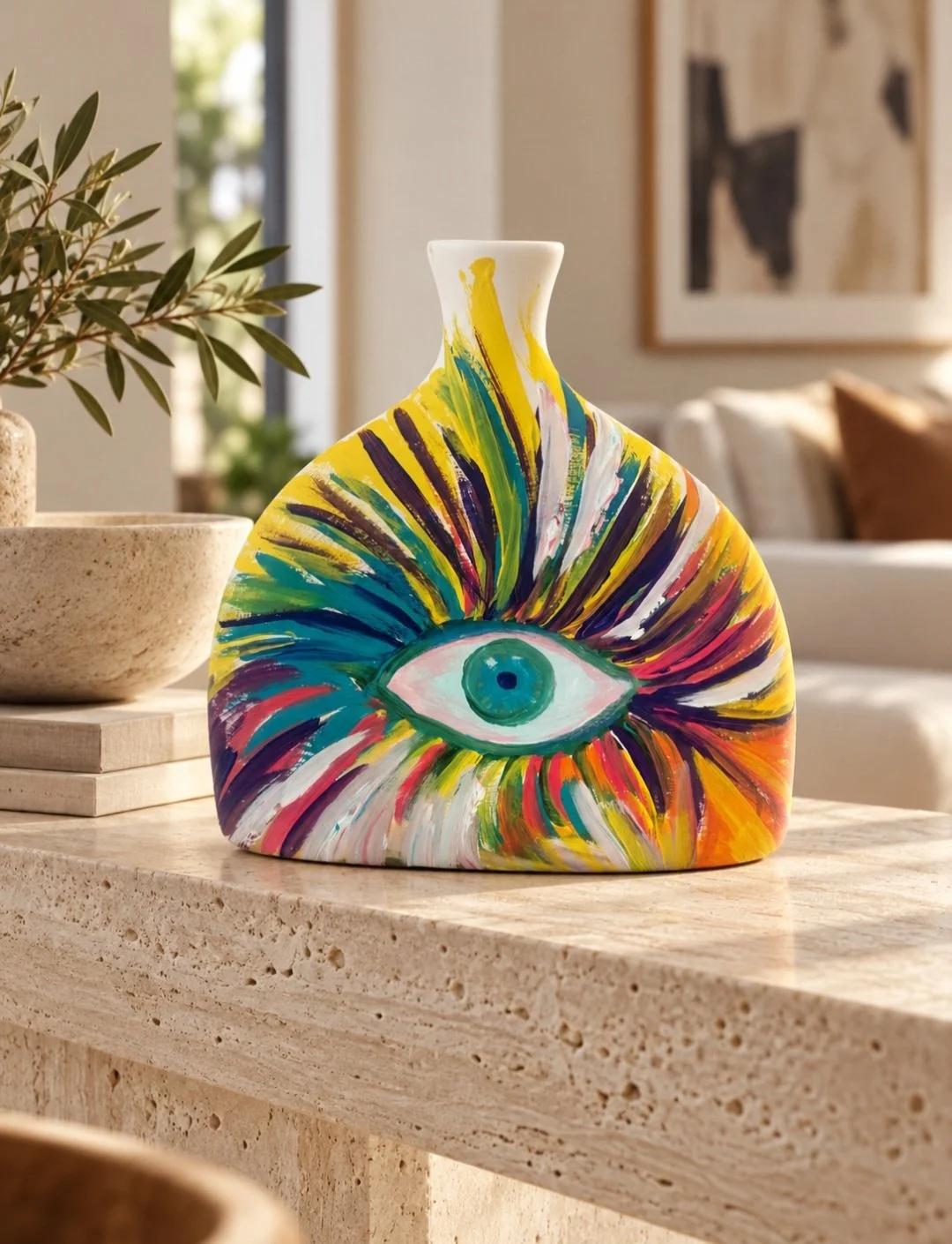 Discover The Eye, an art object concept by Tarana Sumer, inspired by her original artwork and exploring perception, intuition and colour.