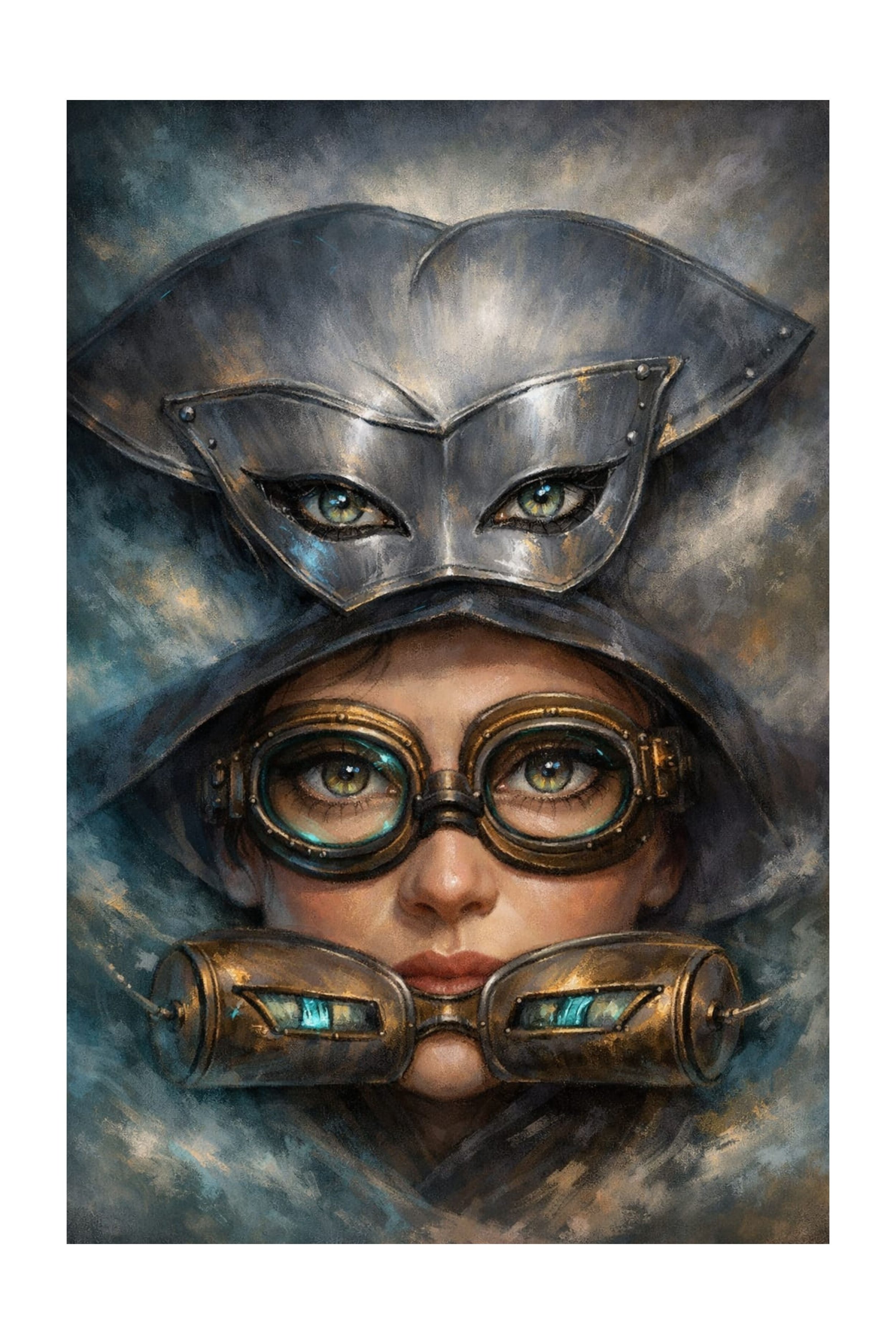 Behind the Mask hybrid fine art by Tarana Sumer