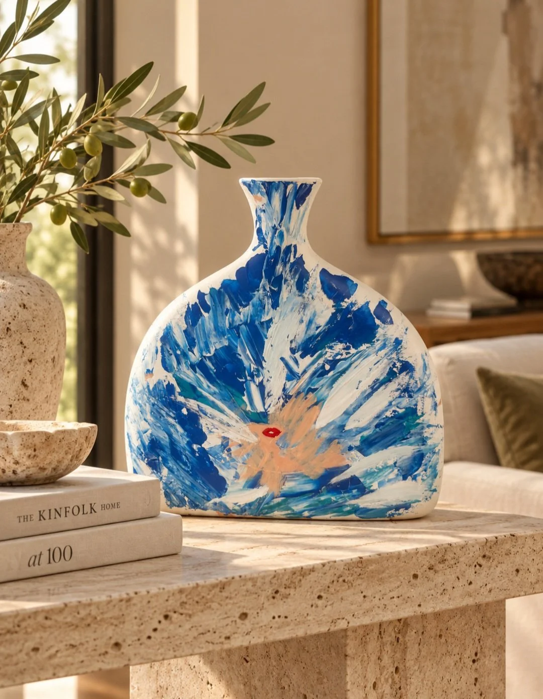 Discover Blue Flow, an art object concept by Tarana Sumer, inspired by her original artwork and the movement and colours of the ocean.
