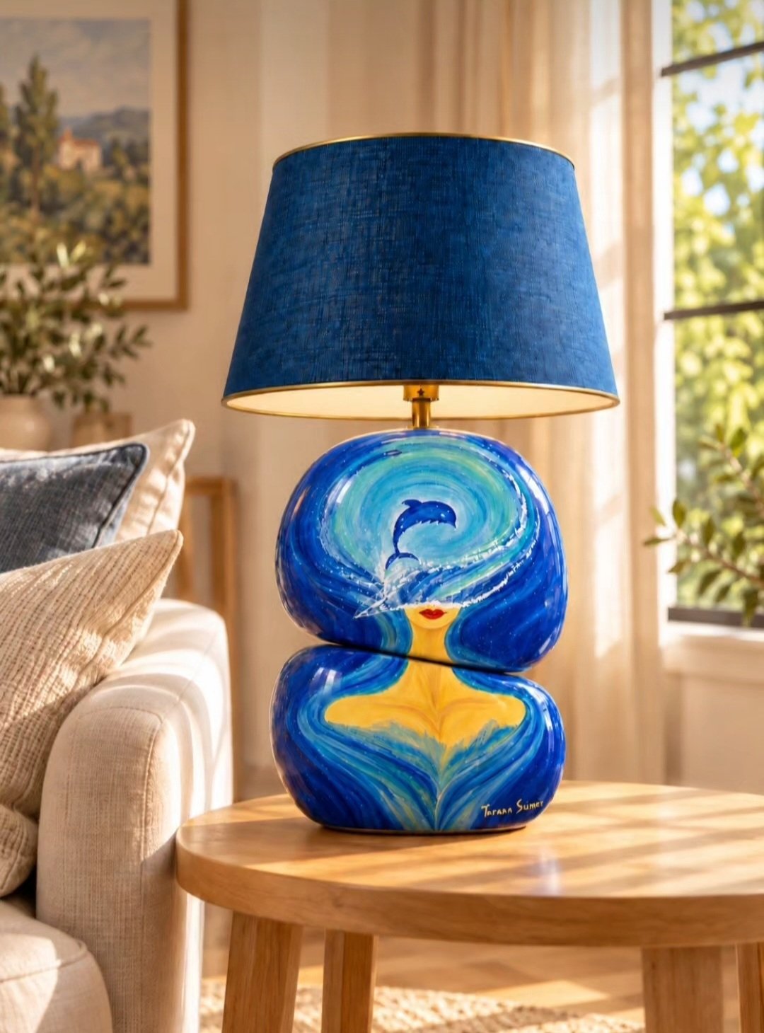 Explore art objects and lighting concepts inspired by Tarana Sumer’s original artworks, created for refined interiors and artistic spaces.