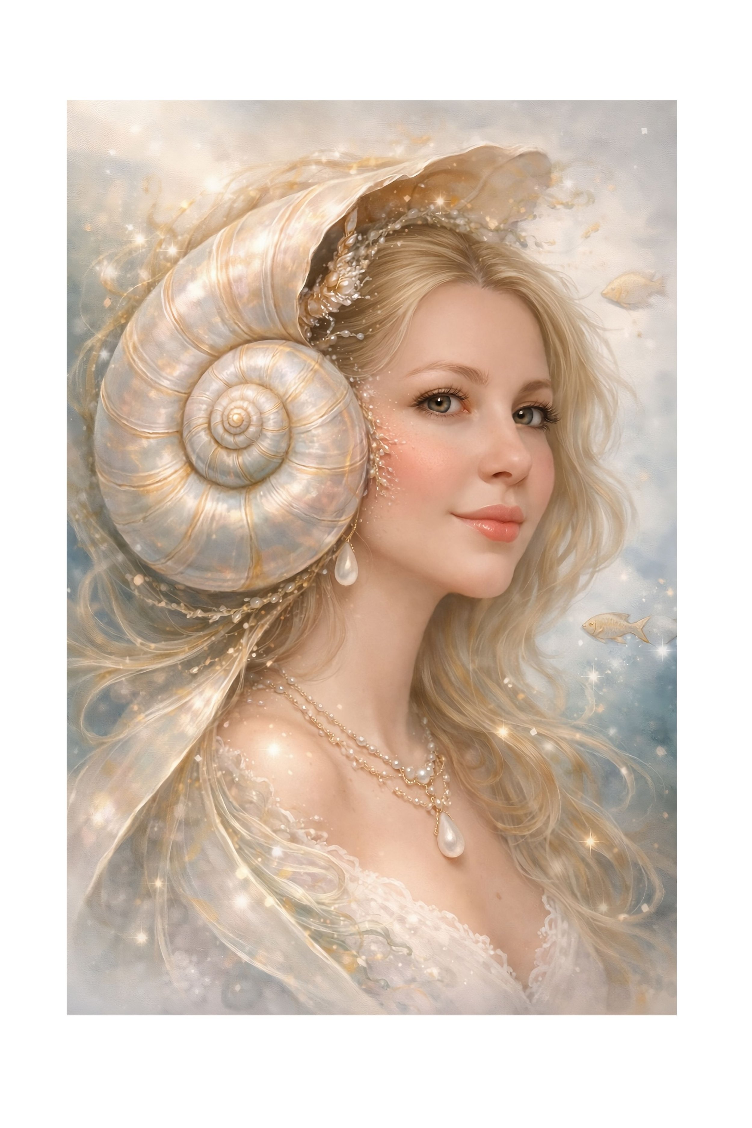 Girl with the Pearl | Limited Edition Fine Art Print | Tara Art