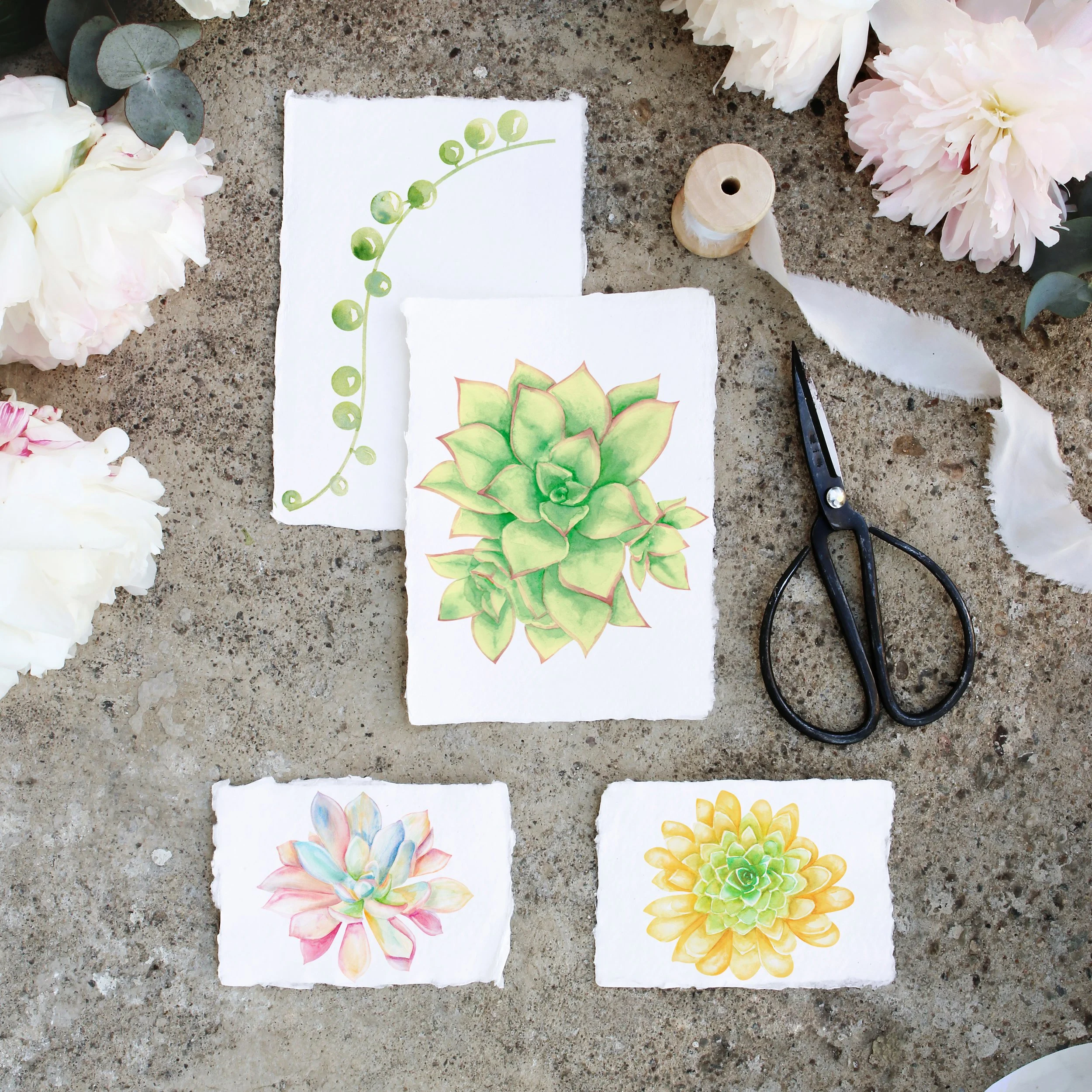 tuto aquarelle fleurs débutant