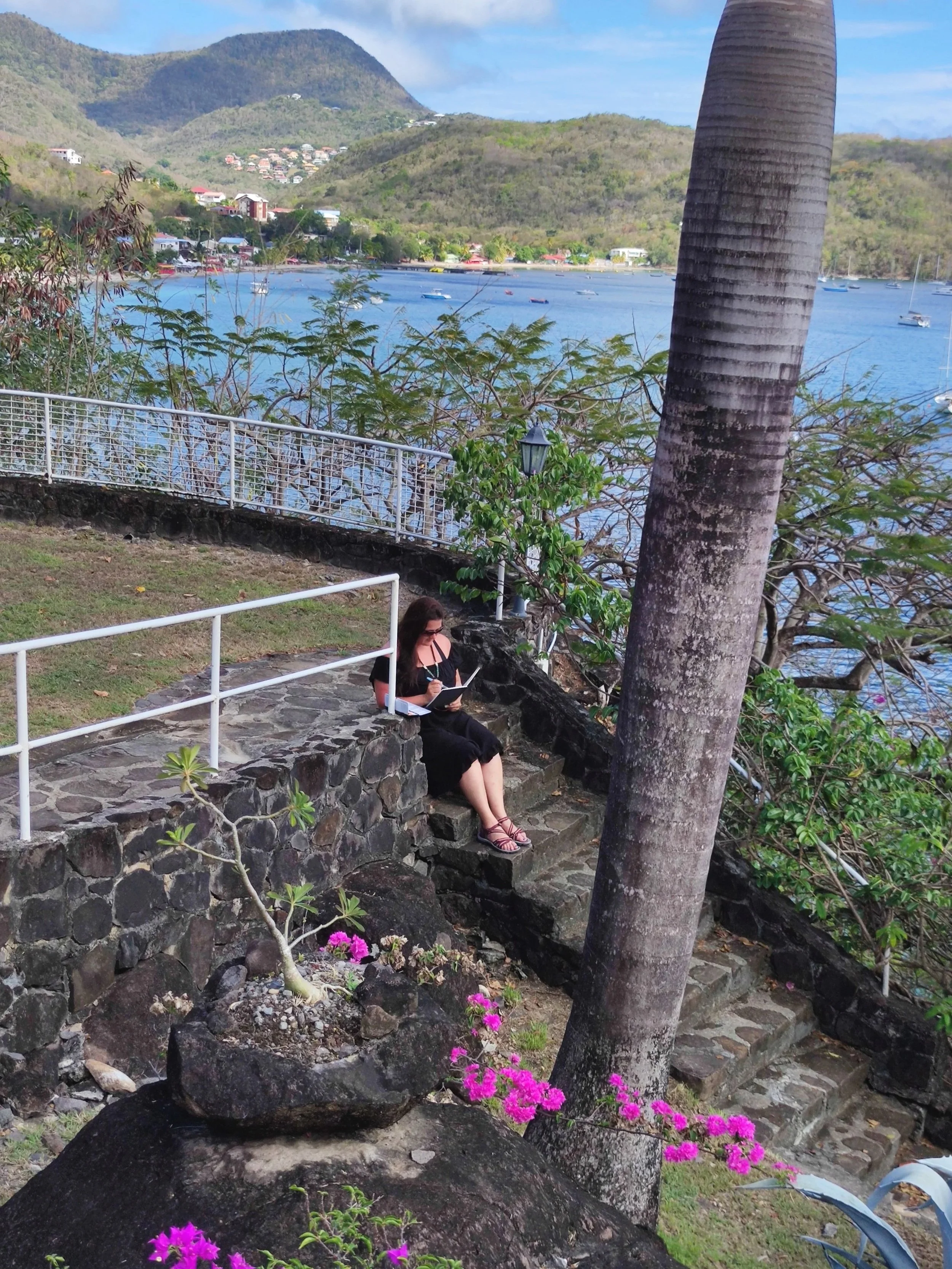 cours de dessin sur le vif, en plein air