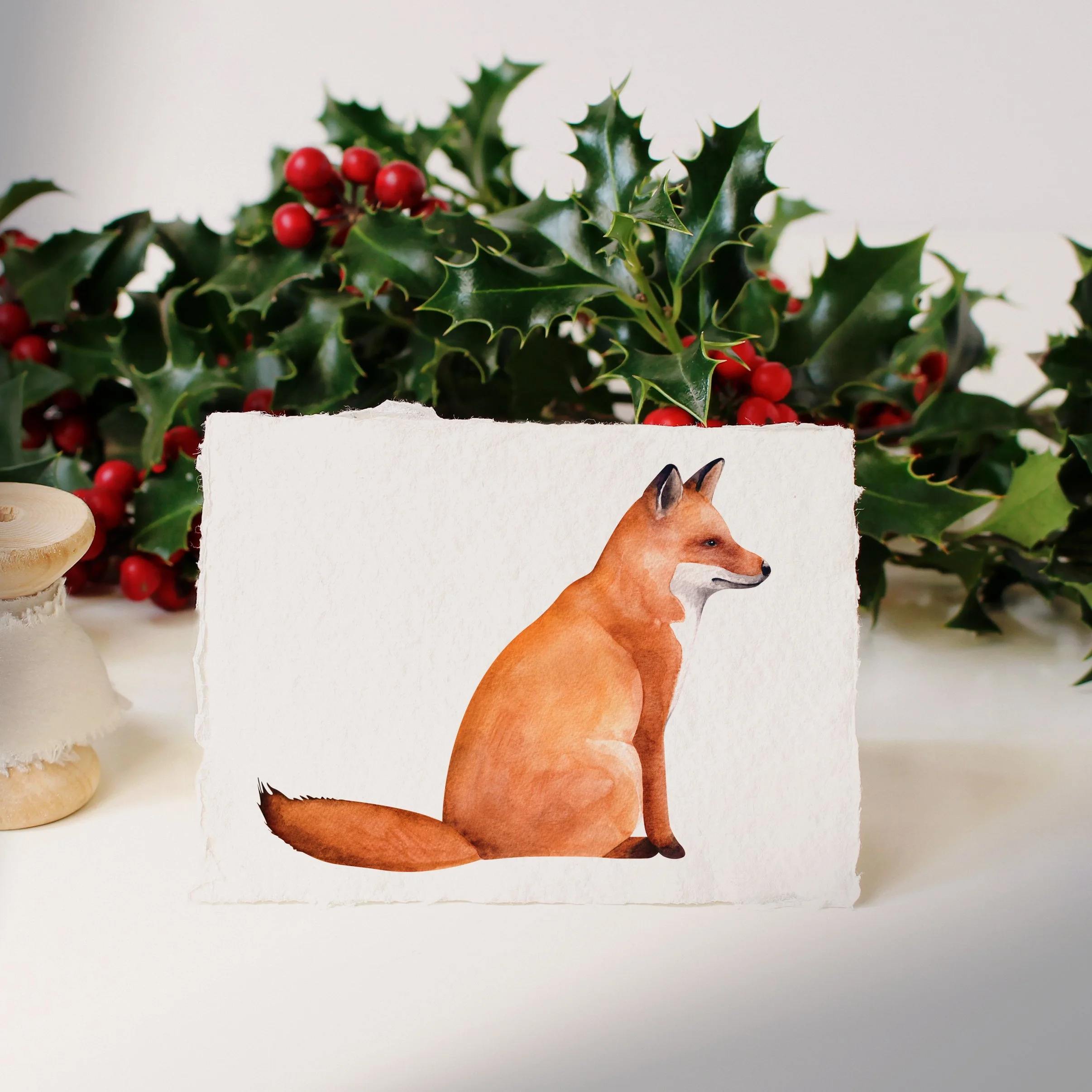 renard facile à l'aquarelle