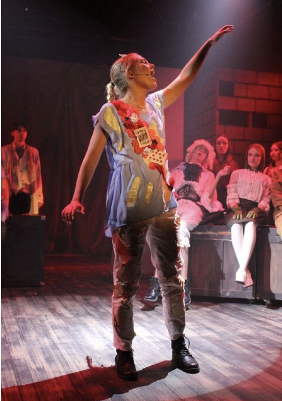 Queen of Diamonds, u/s Red Cross Nurse, Alice by Heart, San Diego Musical Theatre