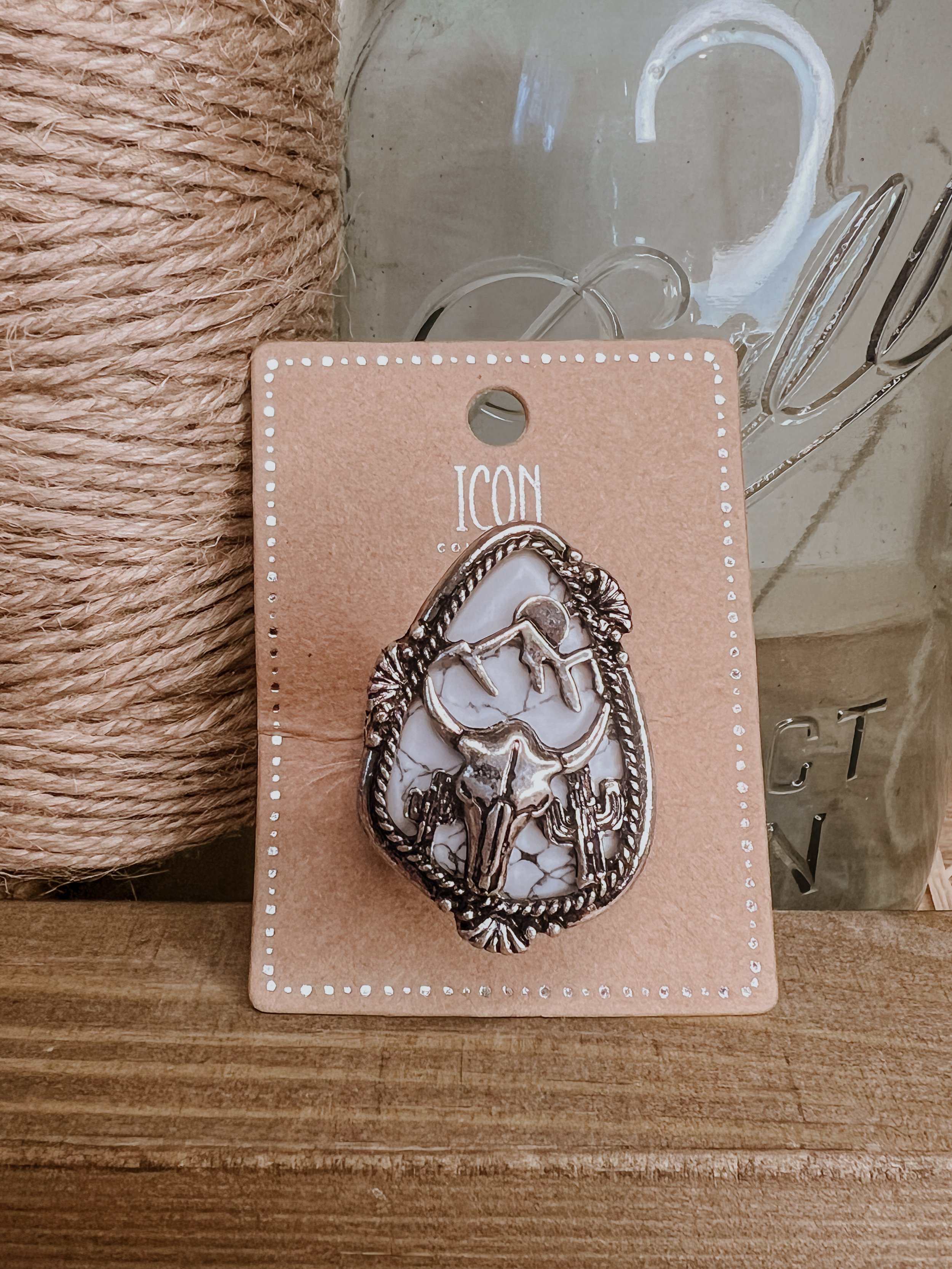 Cow Skull Western Fashion Adjustable Ring