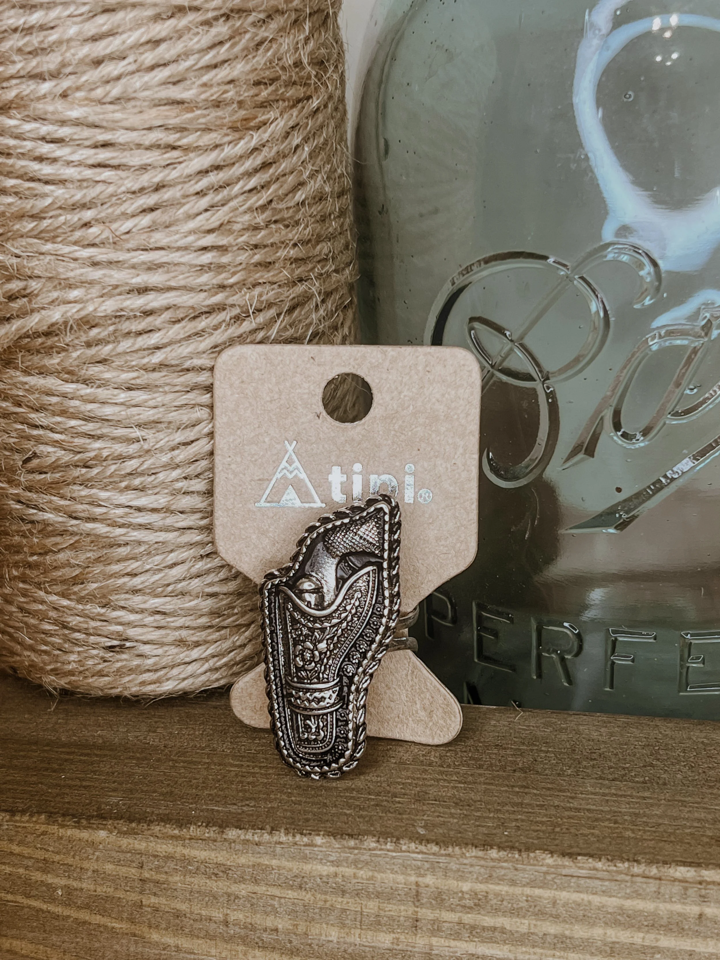 Small Adjustable Pistol Western Fashion Ring