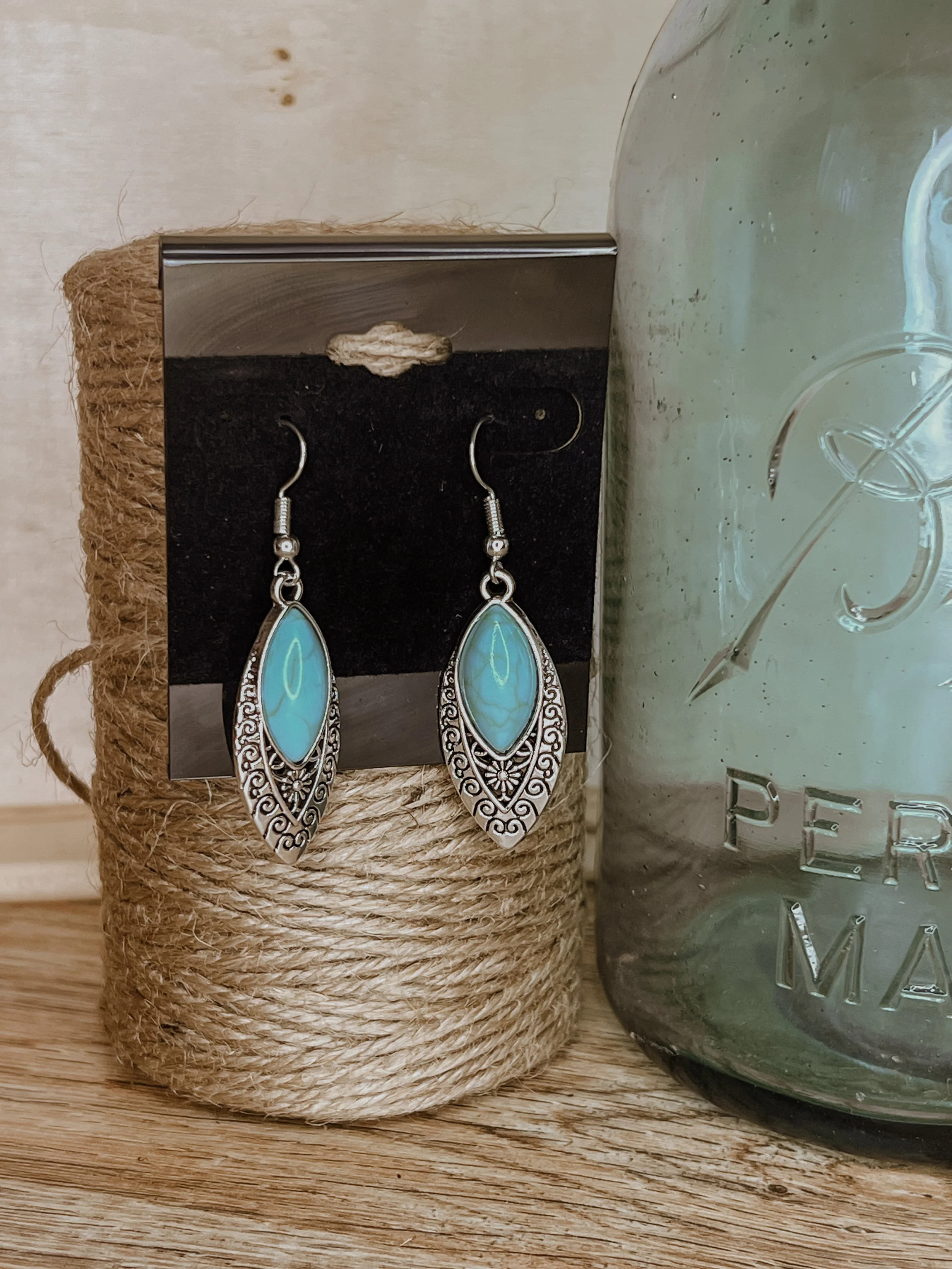 Turquoise Western Fashion Earrings