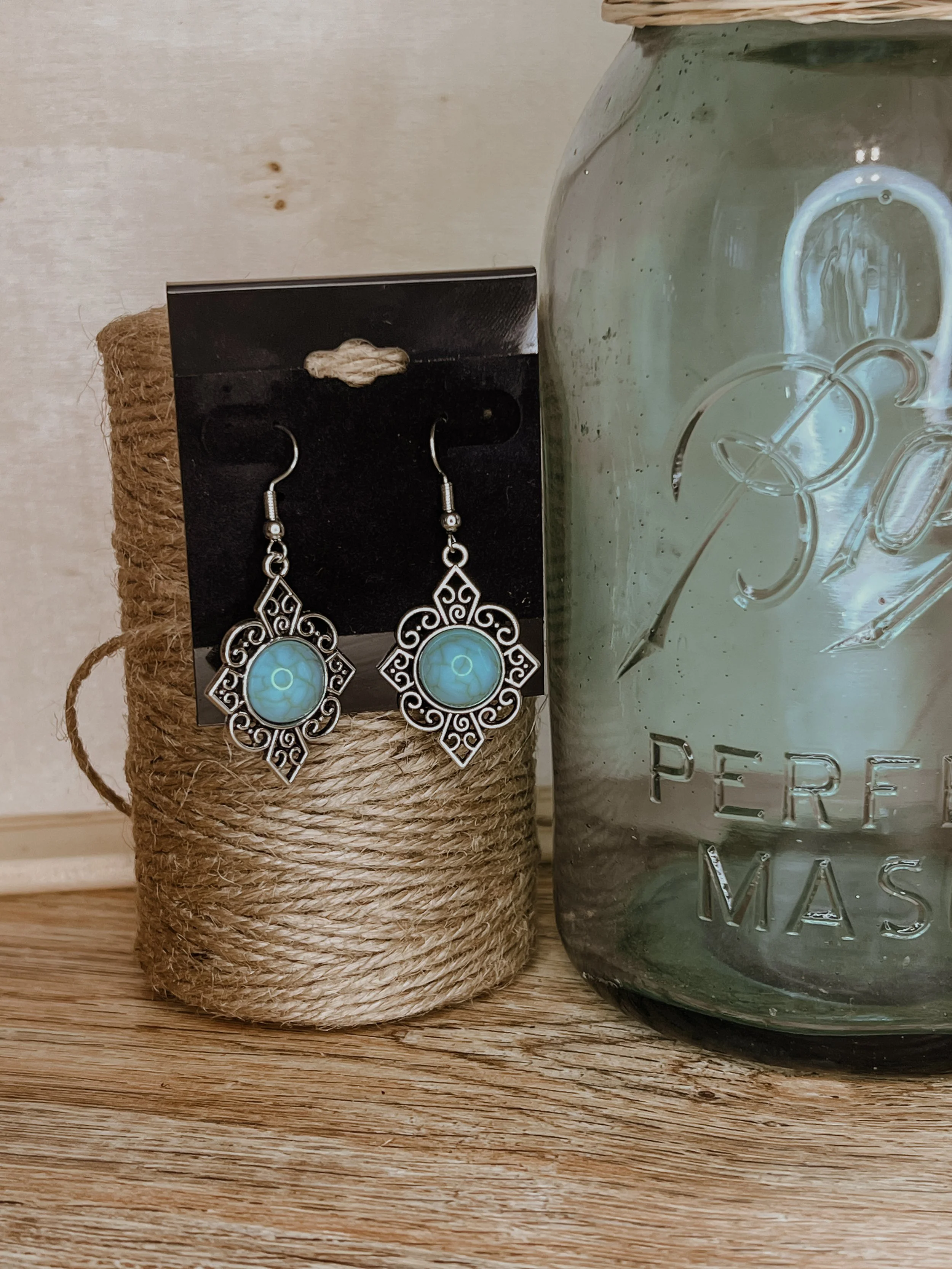 Western Fashion Turquoise Dangle Earrings