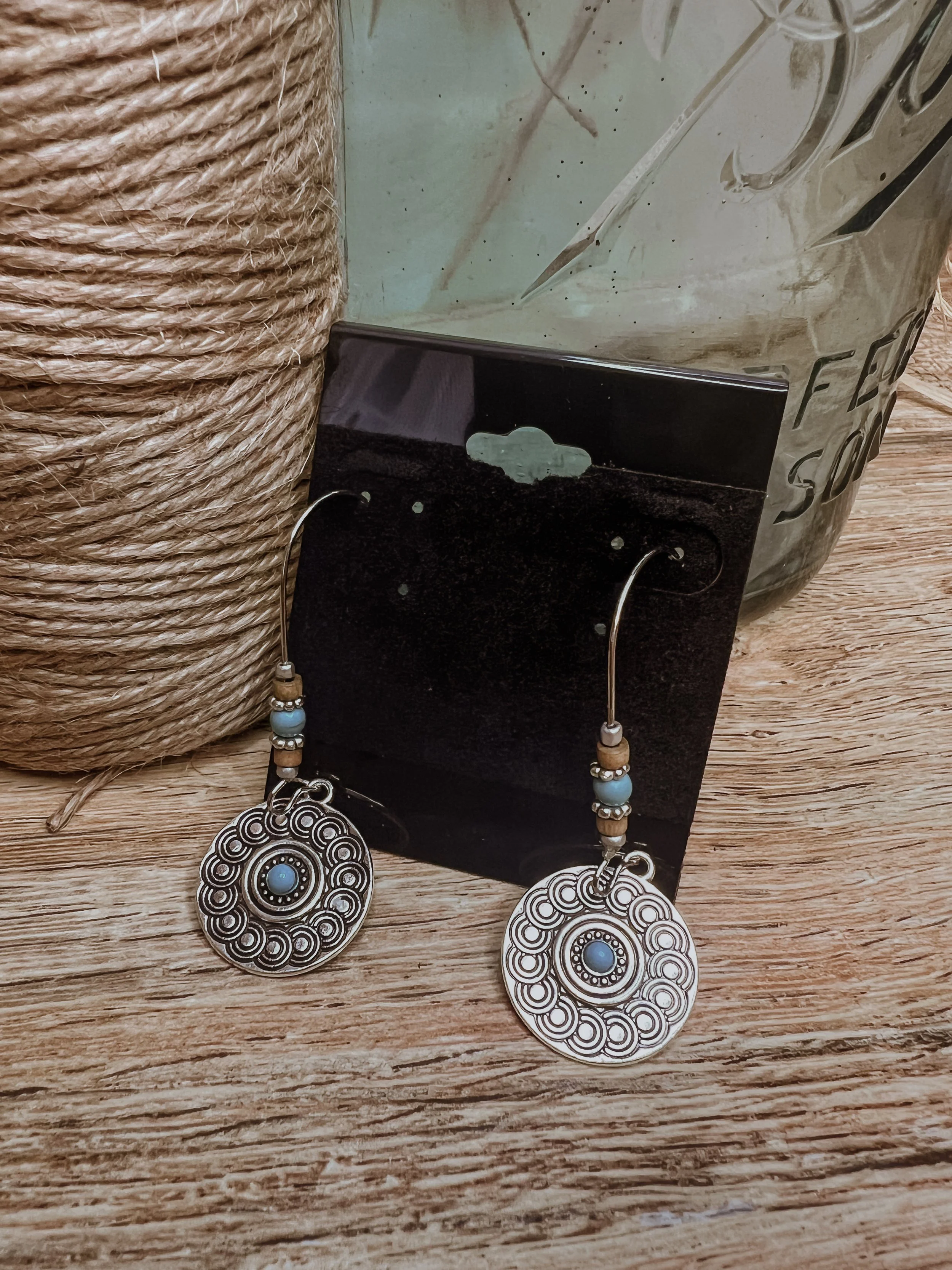 Western Fashion Disc Earrings