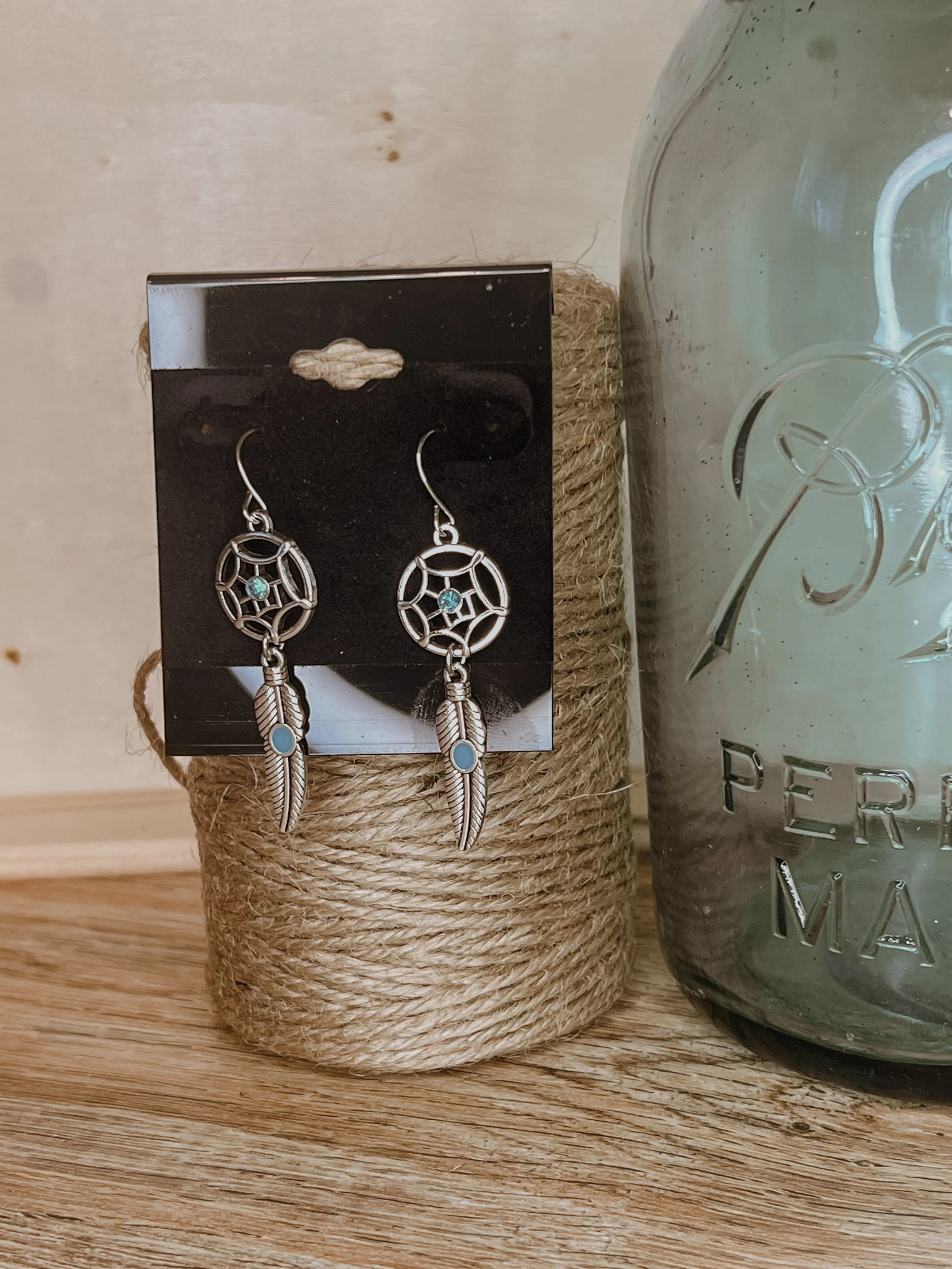 Simple Dream Catcher Western Fashion Earrings