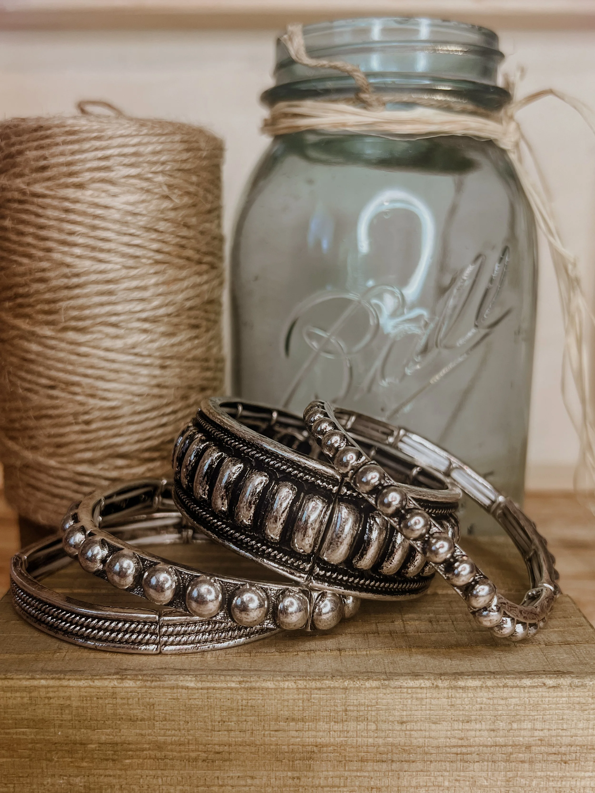 Stackable Silver Western Fashion Bracelet's