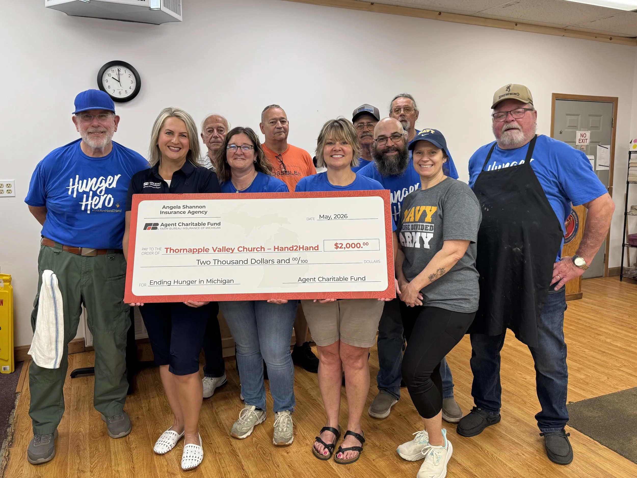 Agent Charitable Fund Awards Grant to Thornapple Valley Church 