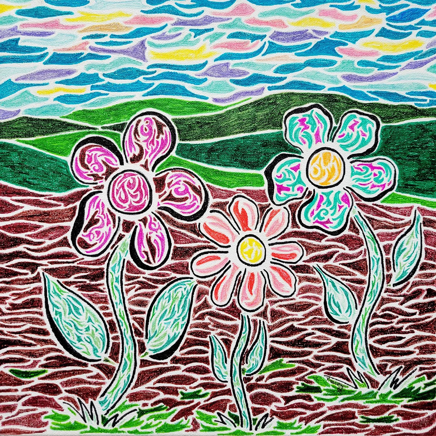 Diamond.Tracey.Trio of Flowers - Tracey Diamond.jpg
