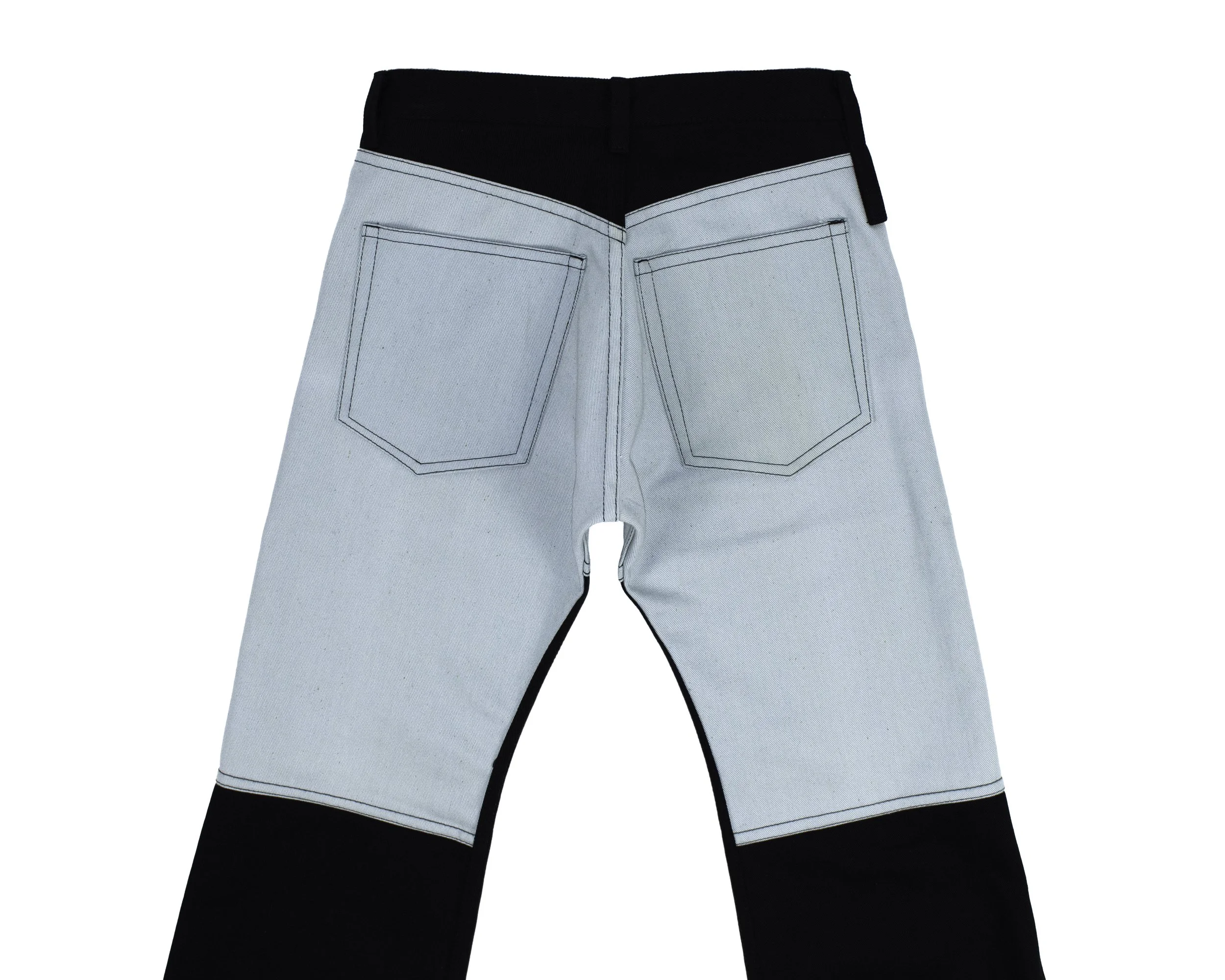 Black_Blue_Flare_Upcycle. Back Close.jpg