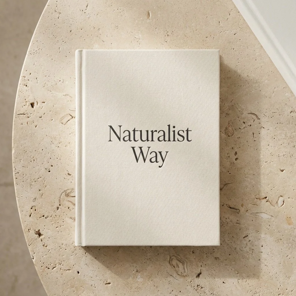 Naturalist Way writings on stone table