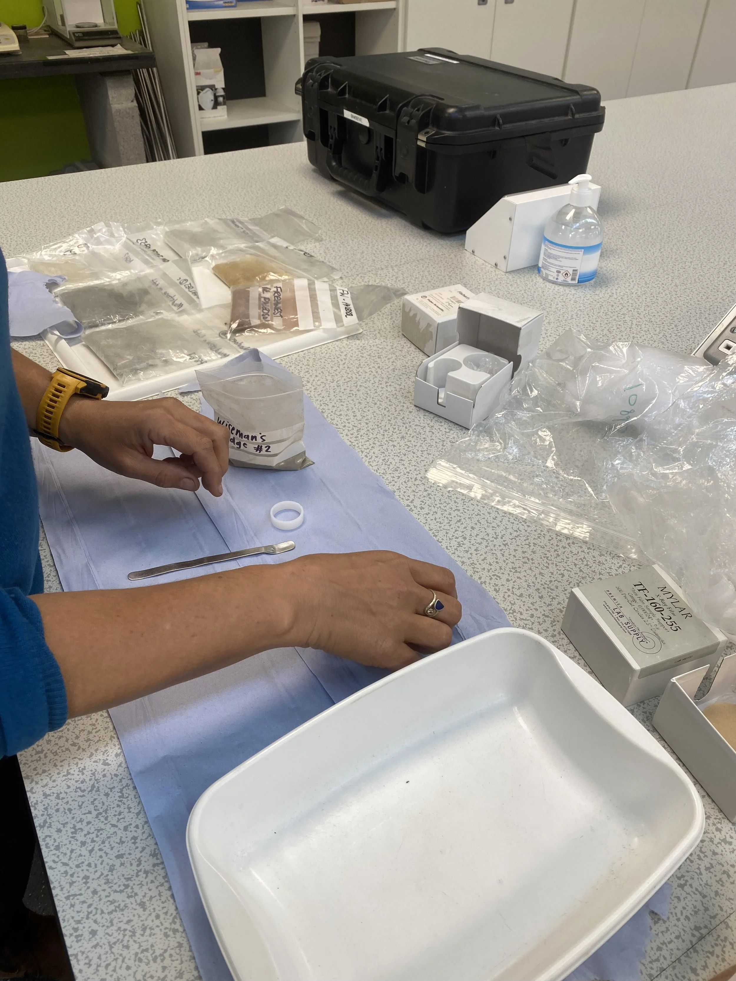 Processing pigments for analysis. Aberystwyth University Earth Sciences Department.