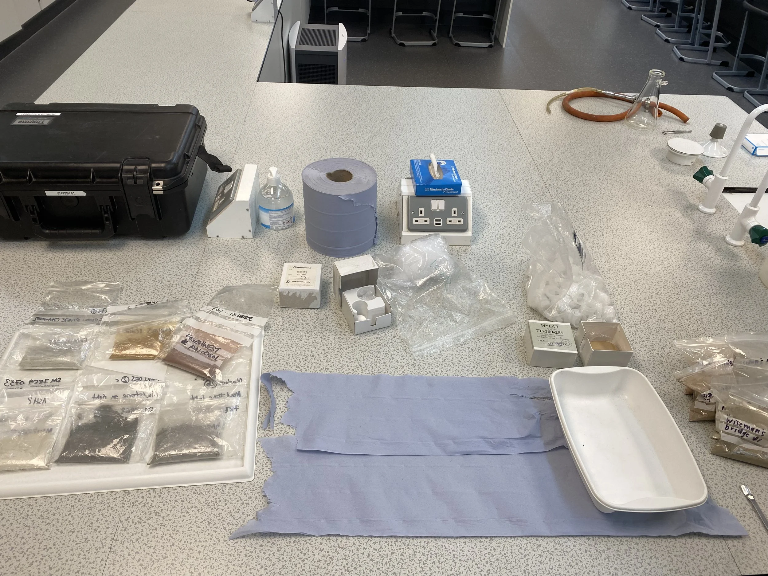 Processing pigments for analysis. Aberystwyth University Earth Sciences Department.