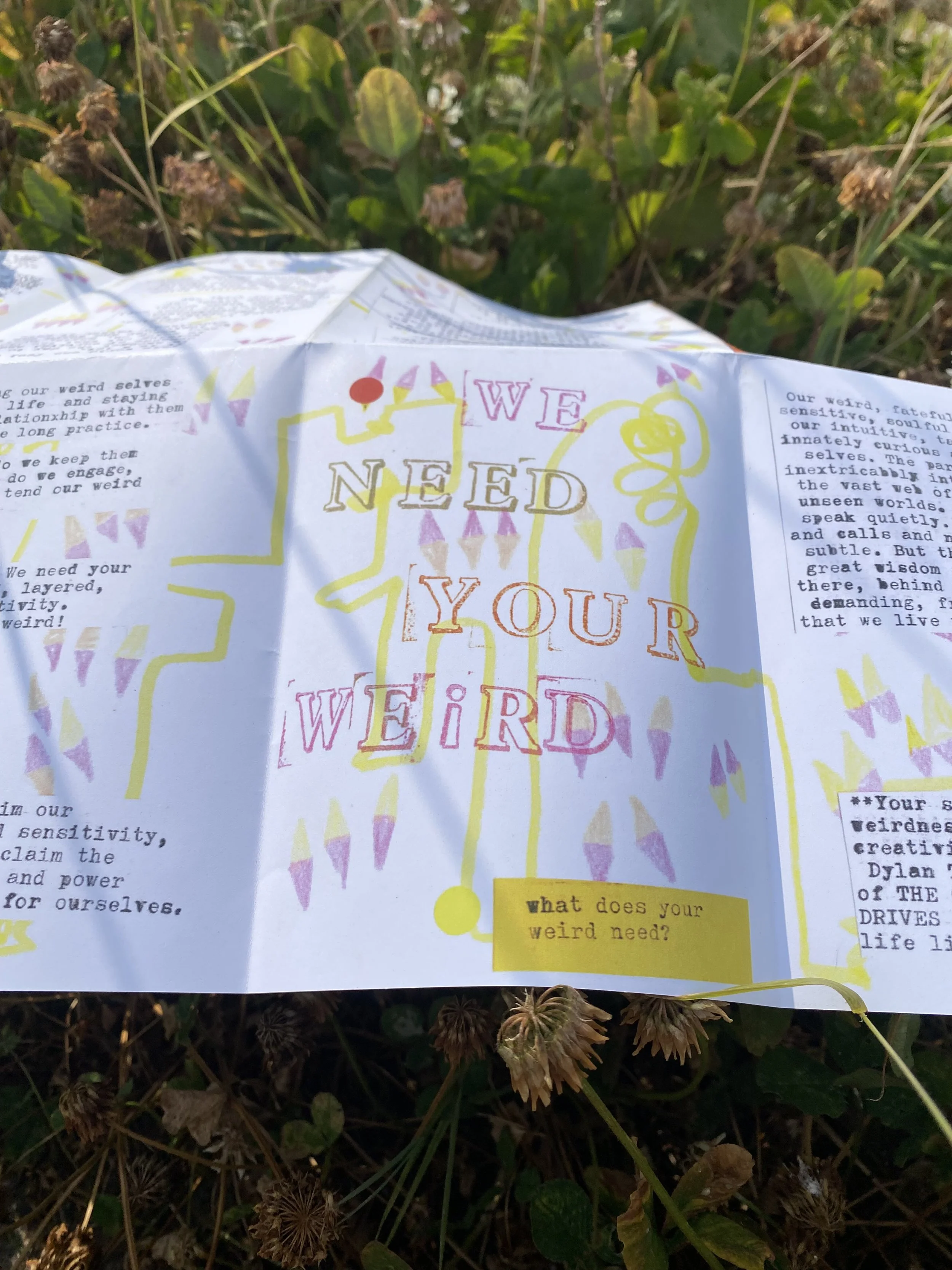 (Why, and How to) Embrace Your Weird and Stay Sensitive - A3 Zine