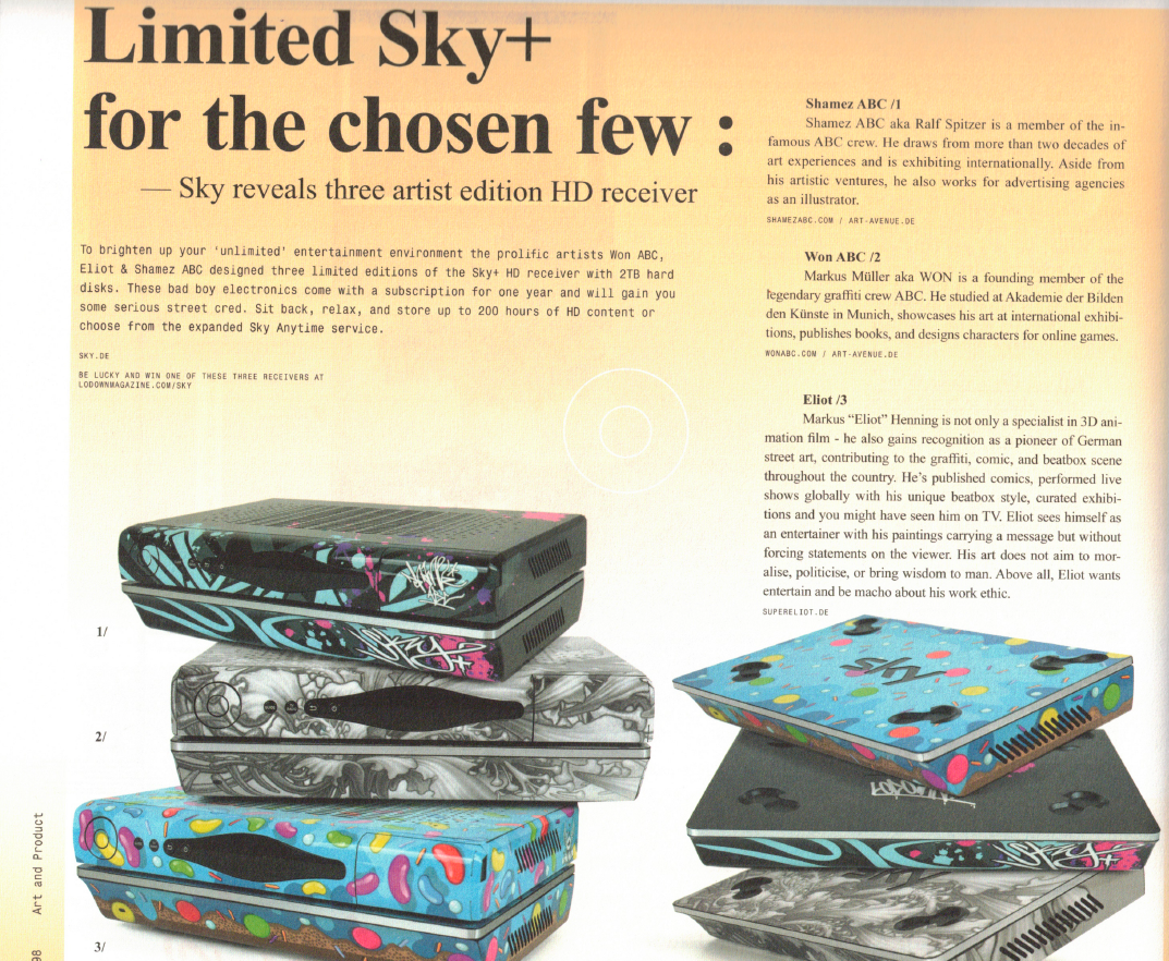 Sky Receiver Design im Lowdown Magazine