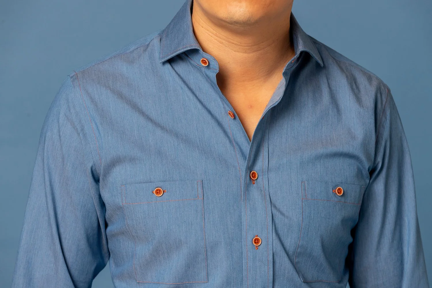 Luxury men’s shirt designed for business and formal occasions.