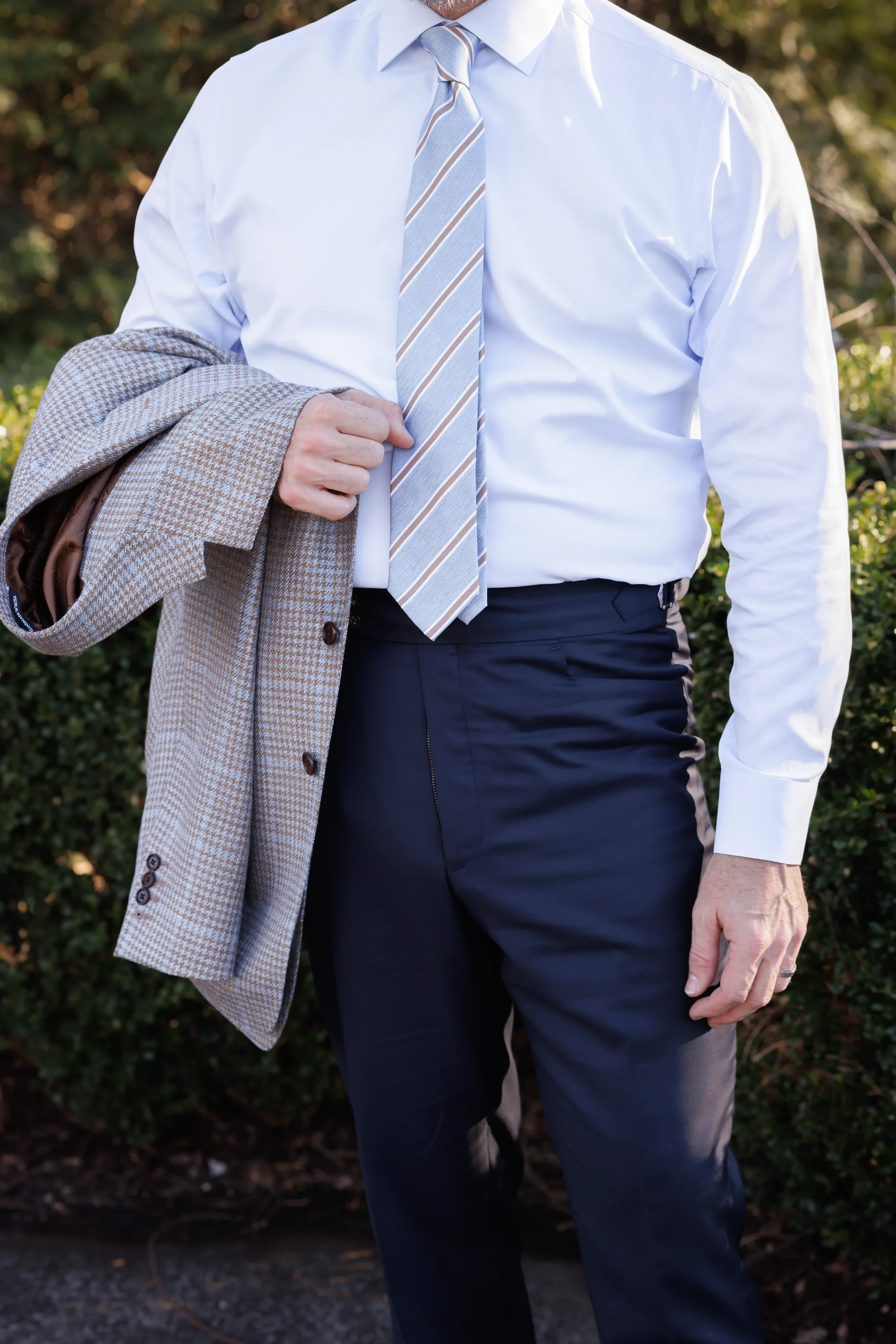 Tailored business suit designed for a sharp and professional appearance.