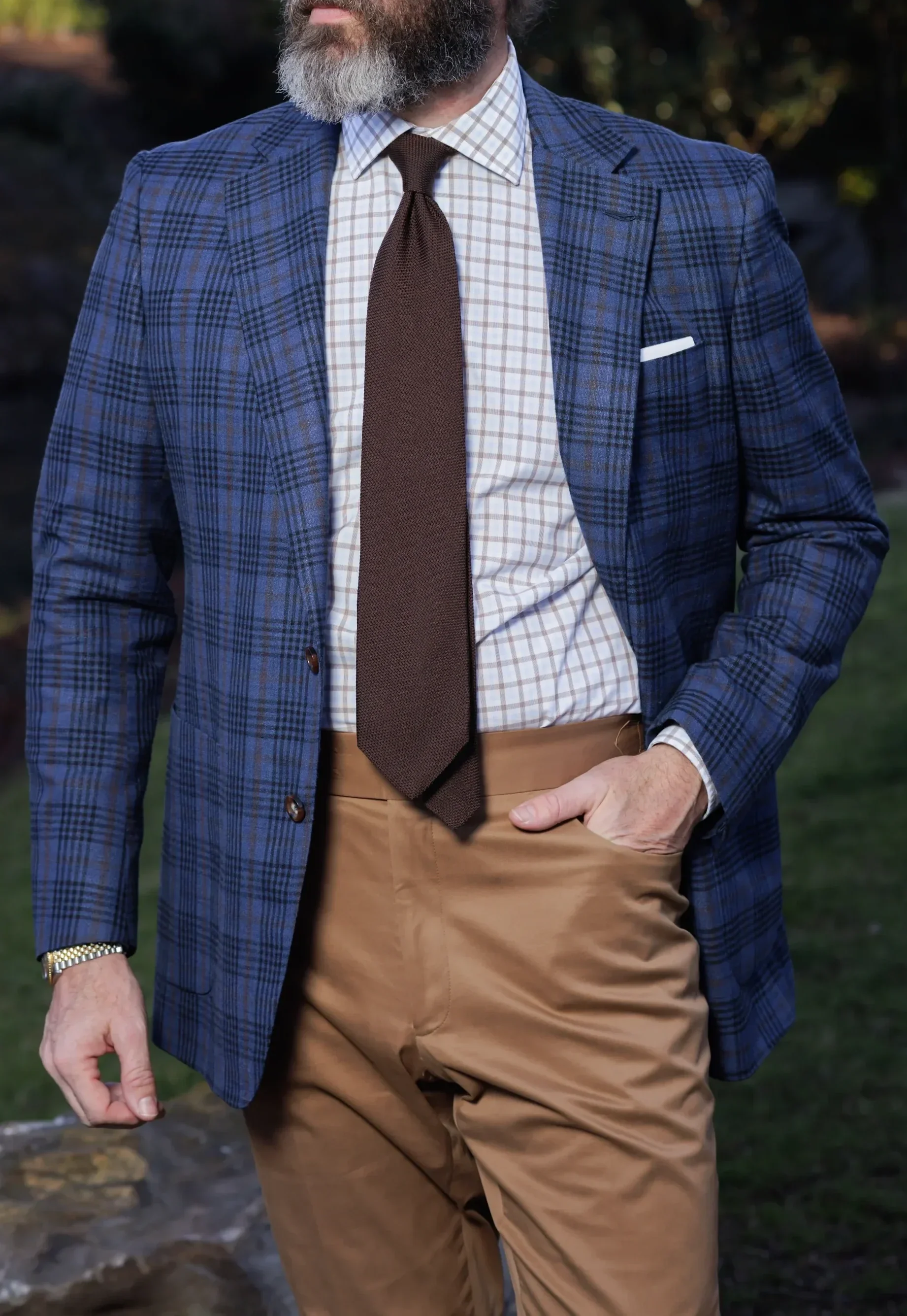 Inside a custom tailoring shop where bespoke garments are crafted and fitted.