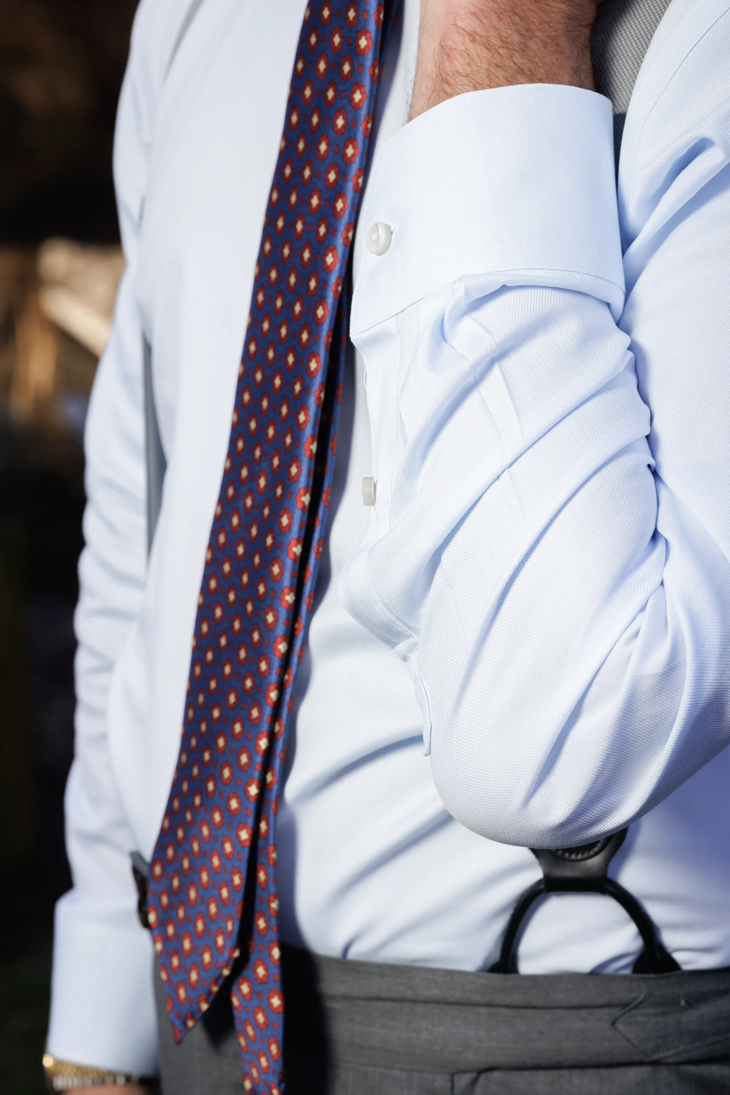 Luxury custom suit showcasing premium fabric and expert craftsmanship.