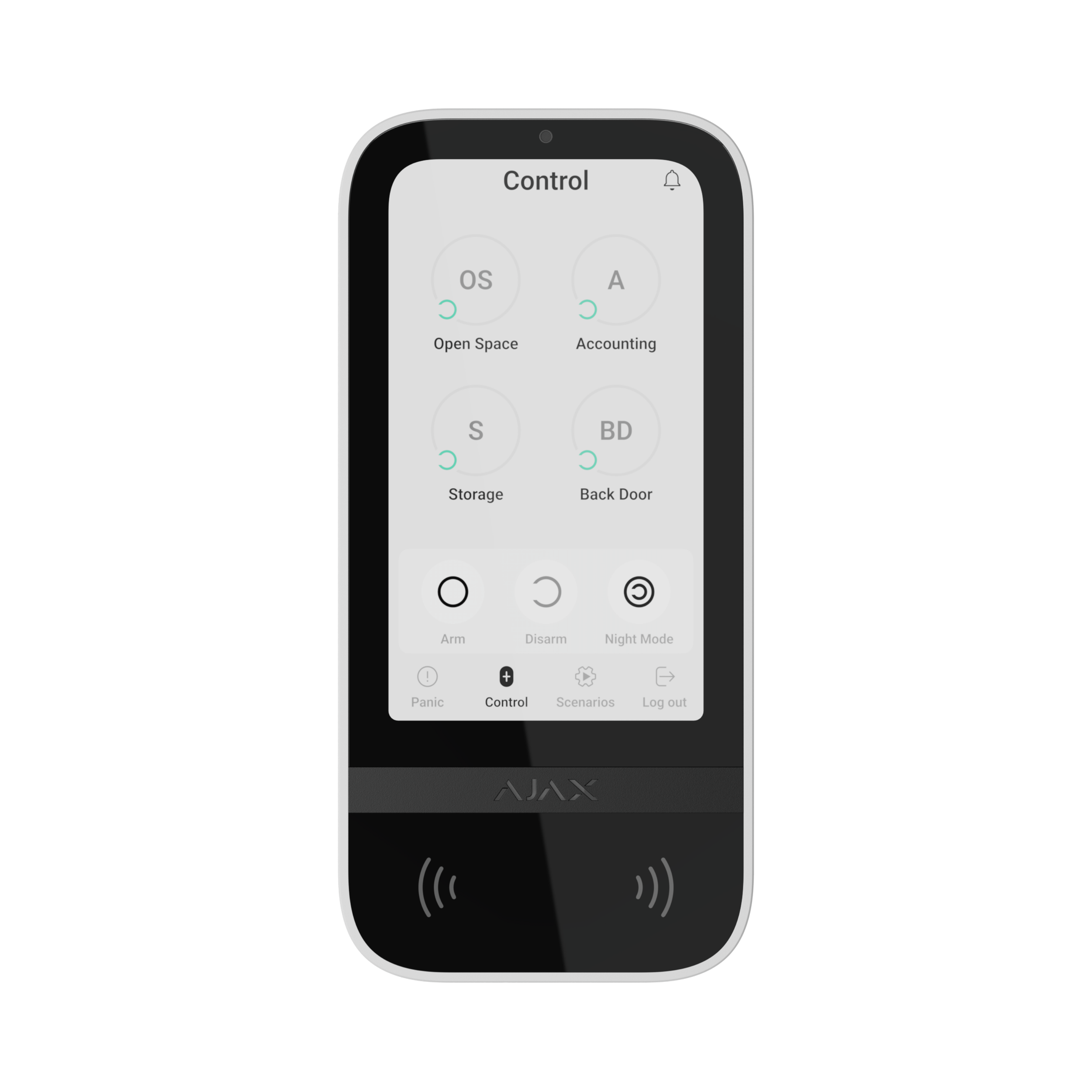 Keypad touchscreen , white - front.png