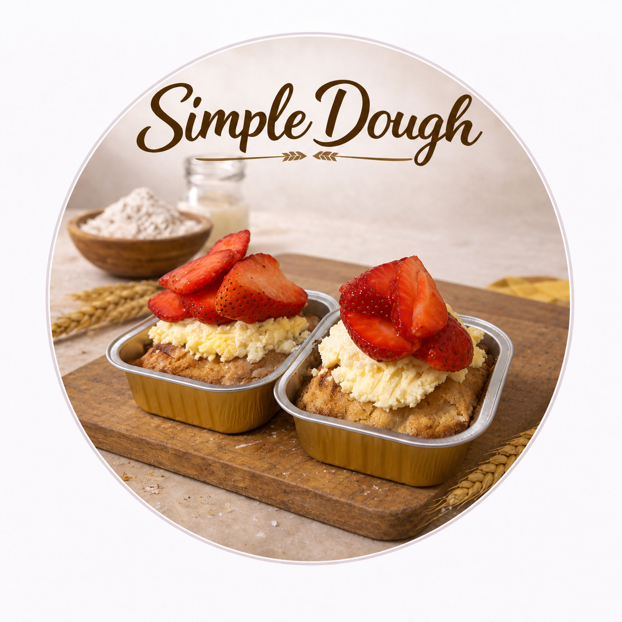 Strawberry Cream Tea Cakes x 2