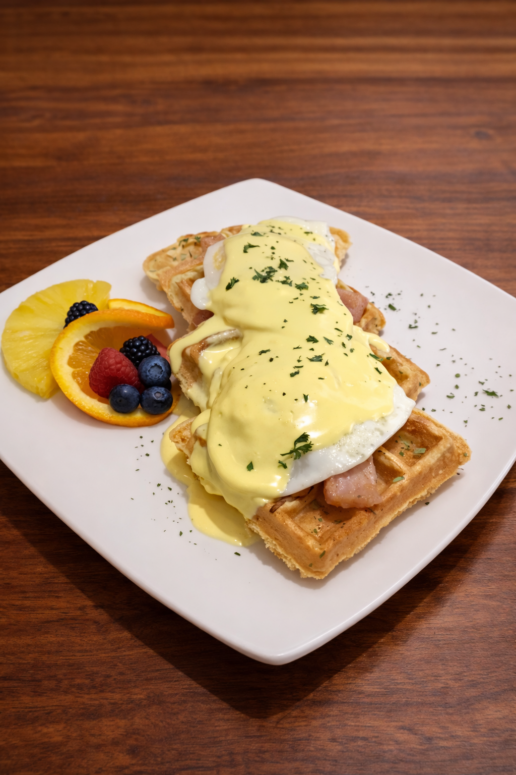 Savoury Herbed Waffle