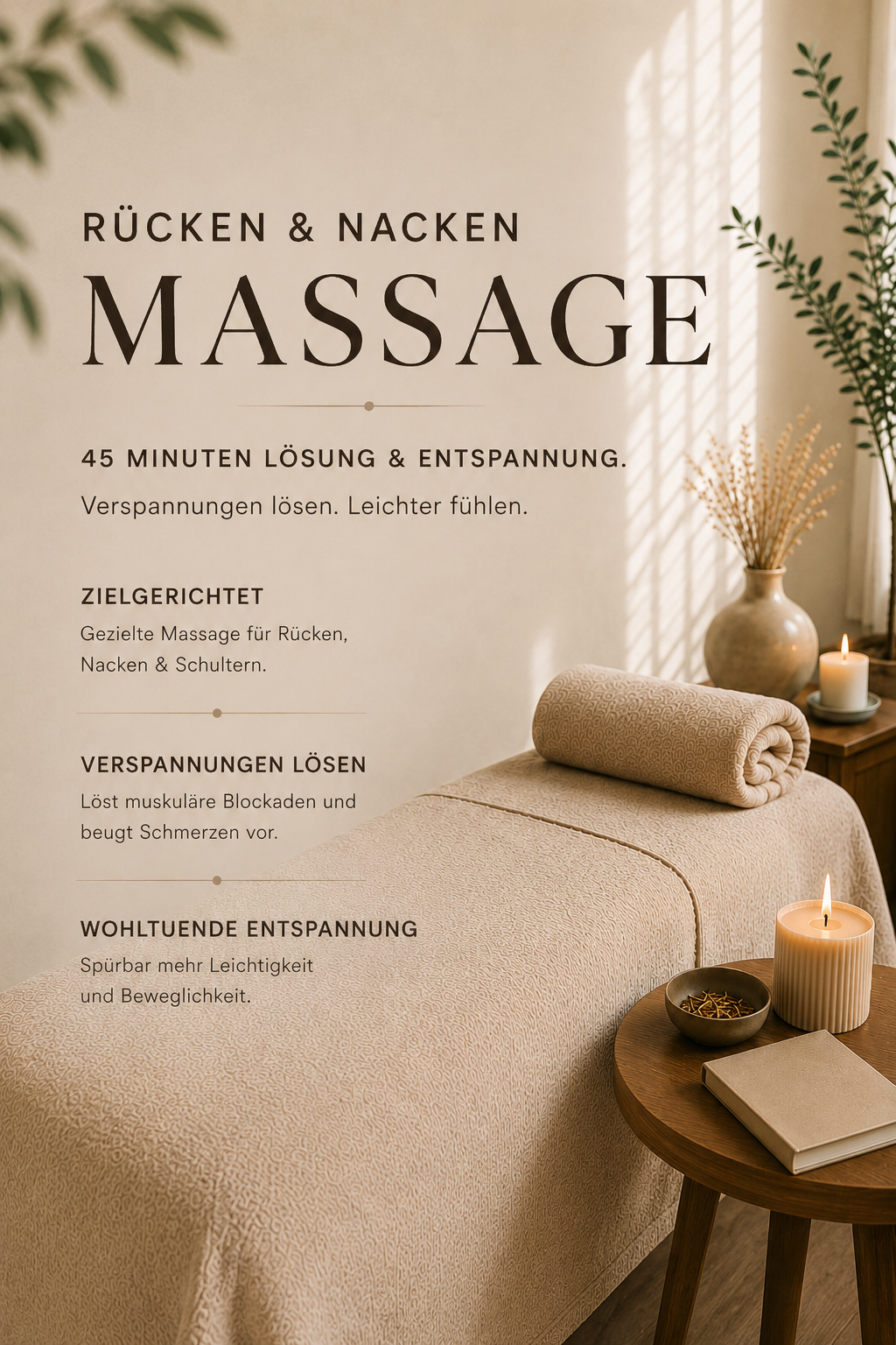 Rücken & Nacken Massage