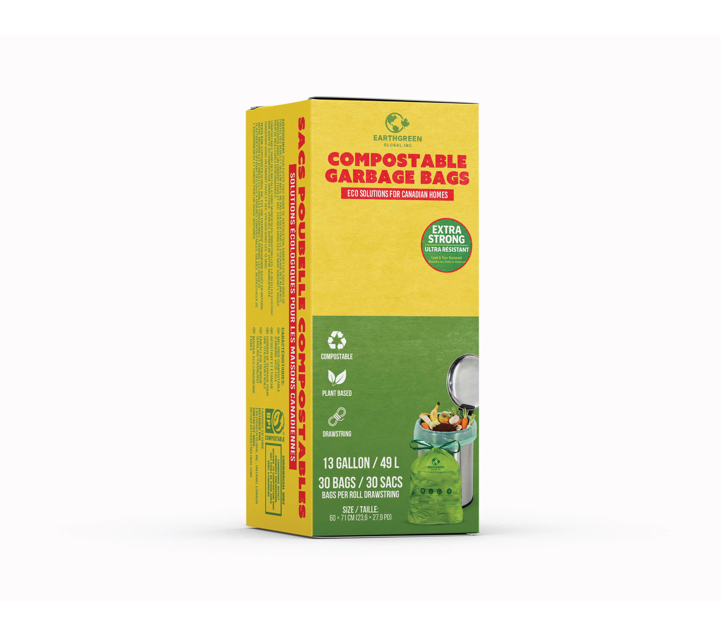 Compostable garbage bags
