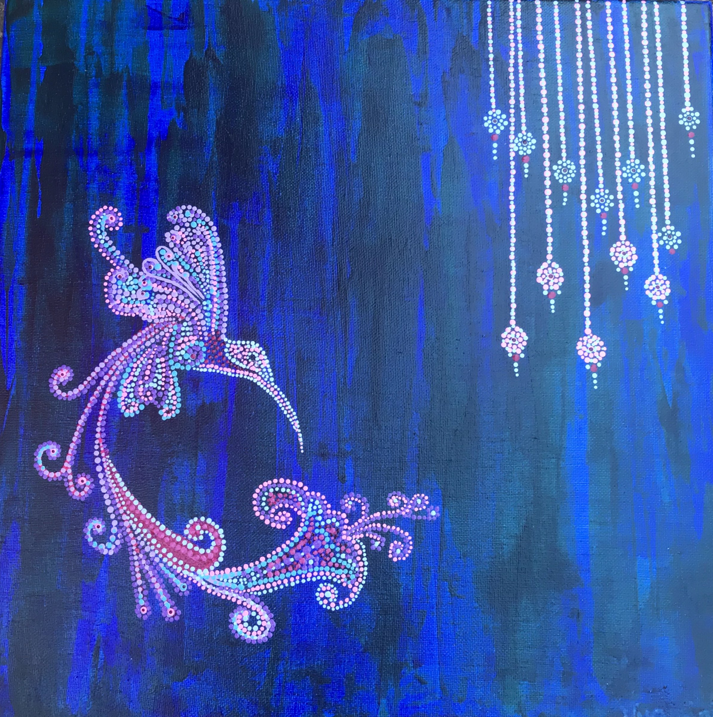 14" x 14" Wingbeat Study