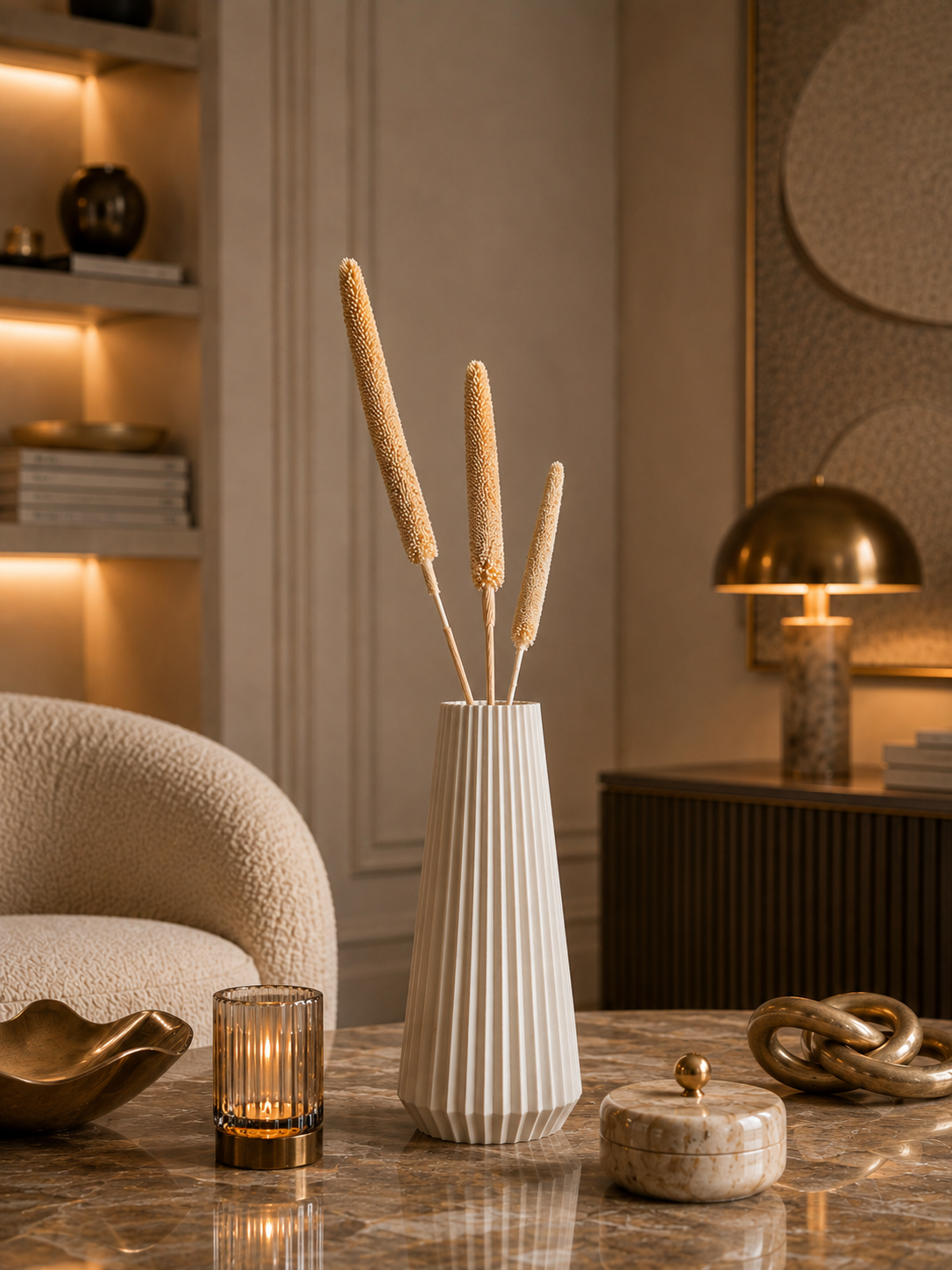 Vase blanc cassé Oisho