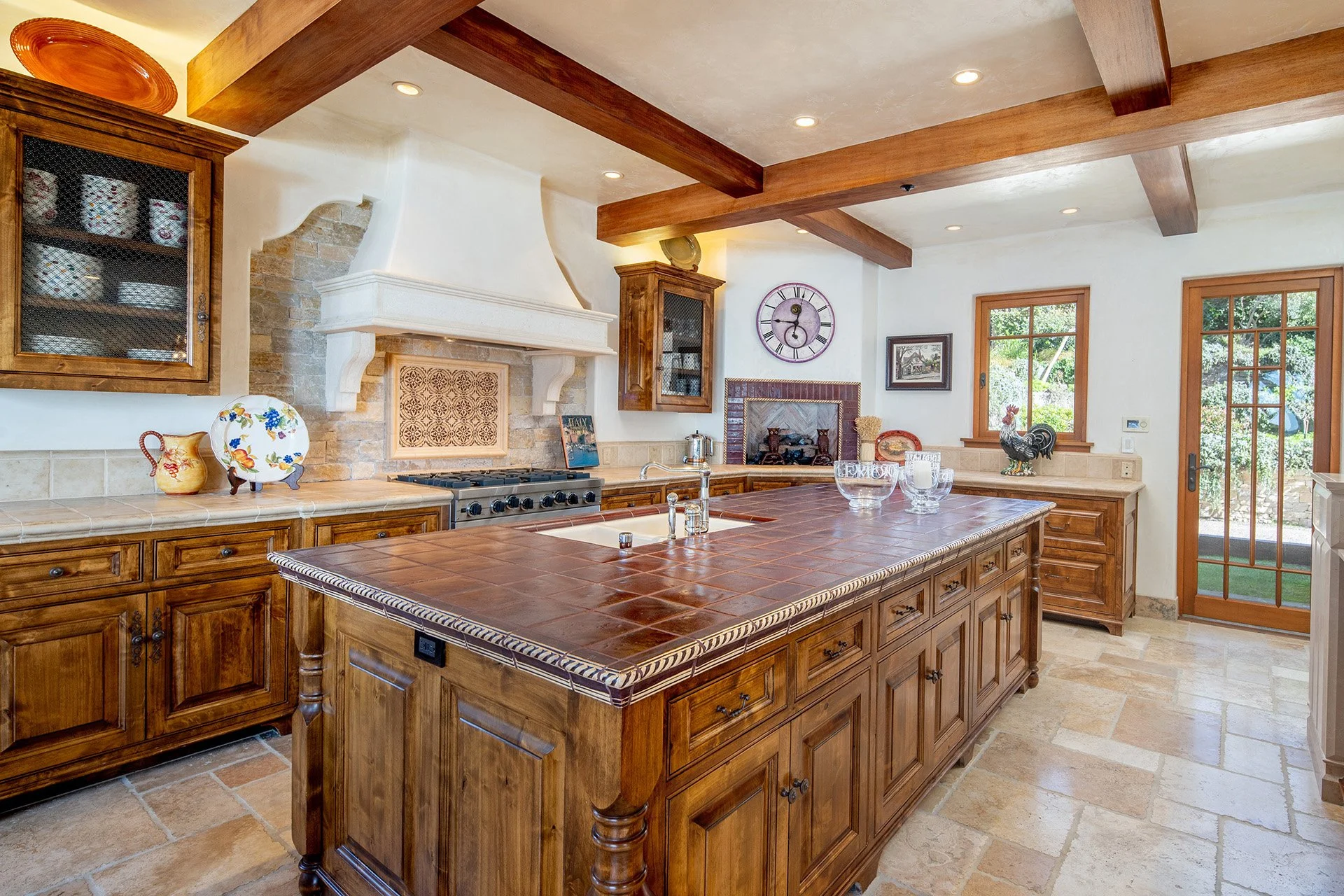 Expansive Kitchen with Wolf Appliances