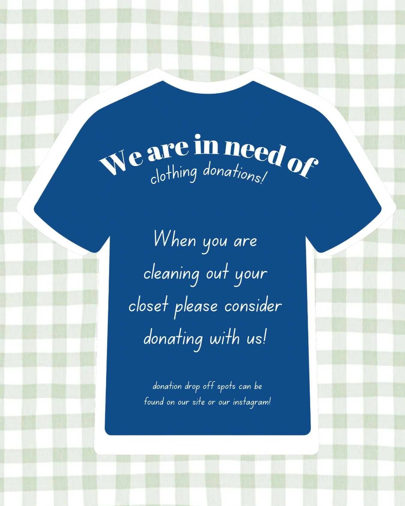 Please consider donating with us!! Our donations spots are easily found on our website or social media!