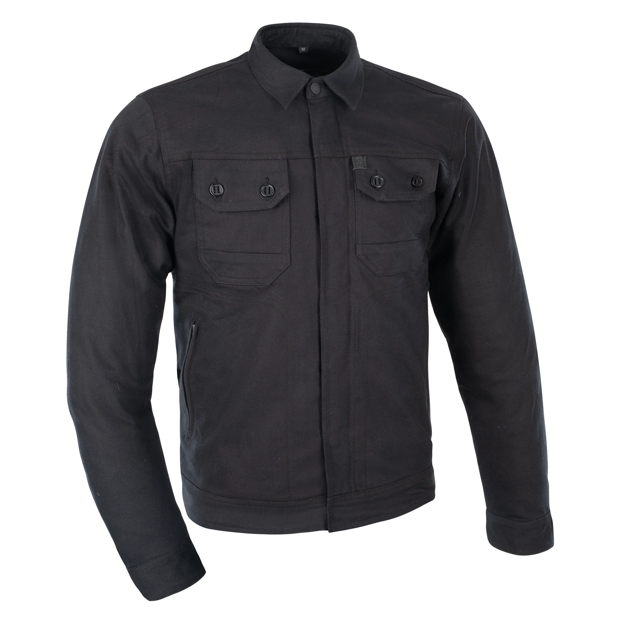 Photo of a black Oxford protective shirt